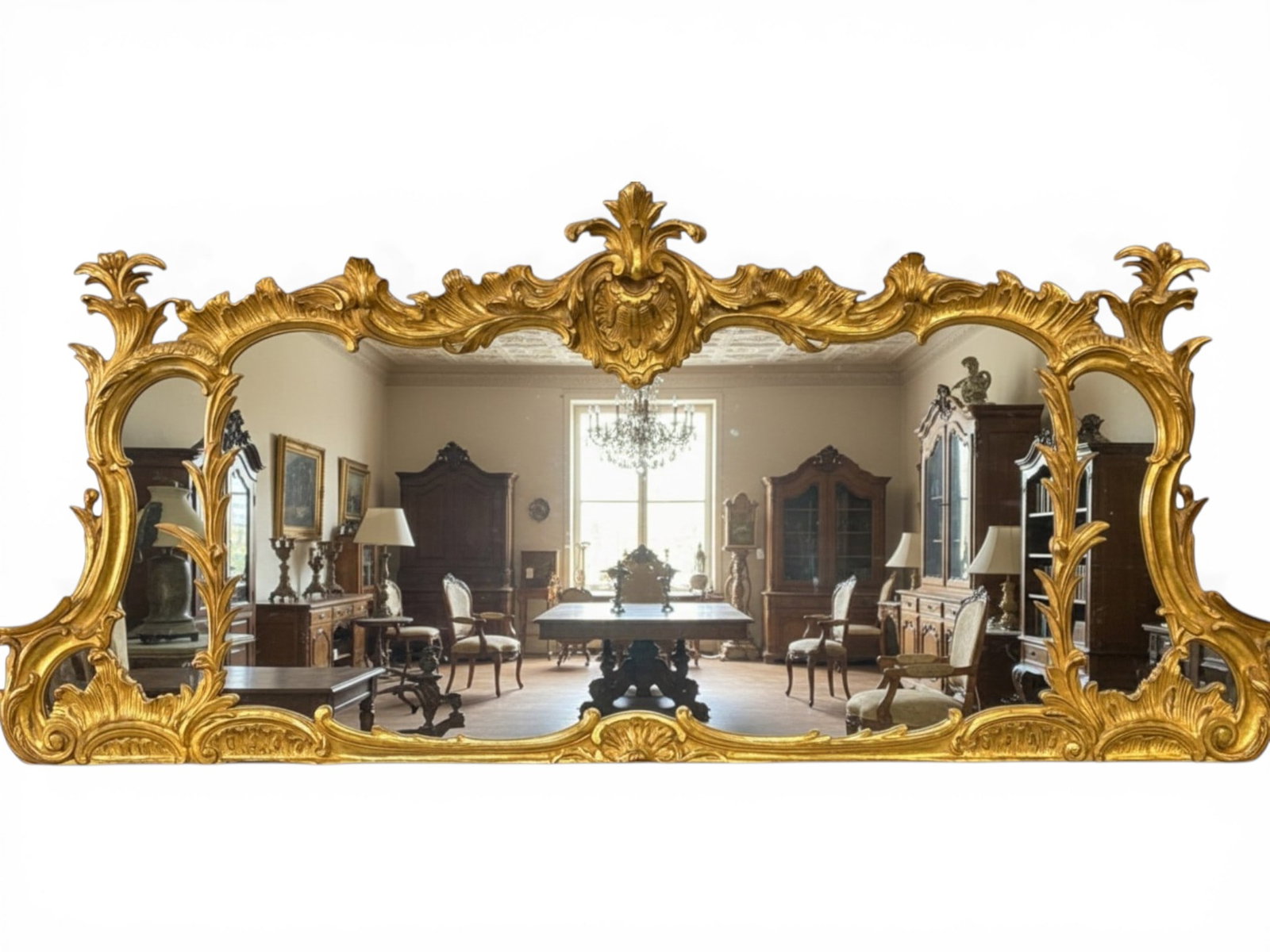 Carver's Guild Palace Overmantel Mirror (1 of 5)