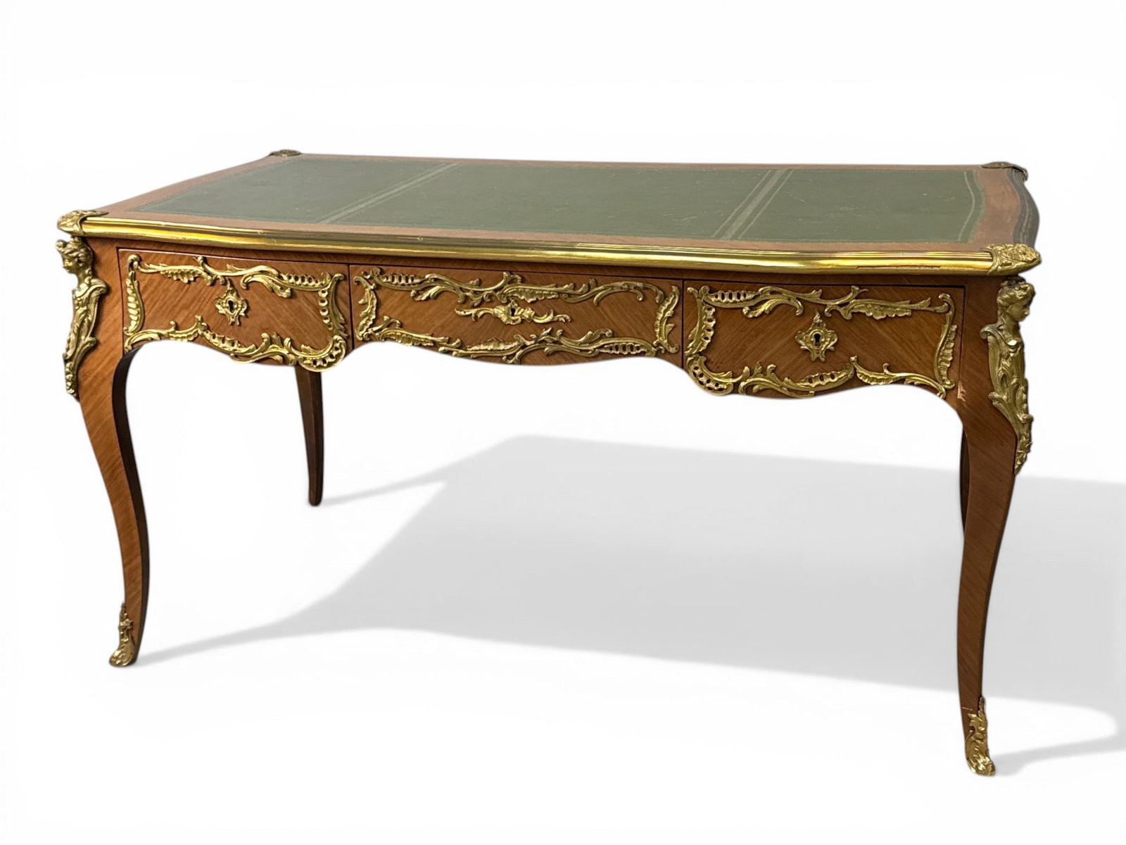 French Louis XV-style Bureau Plat Desk (1 of 5)