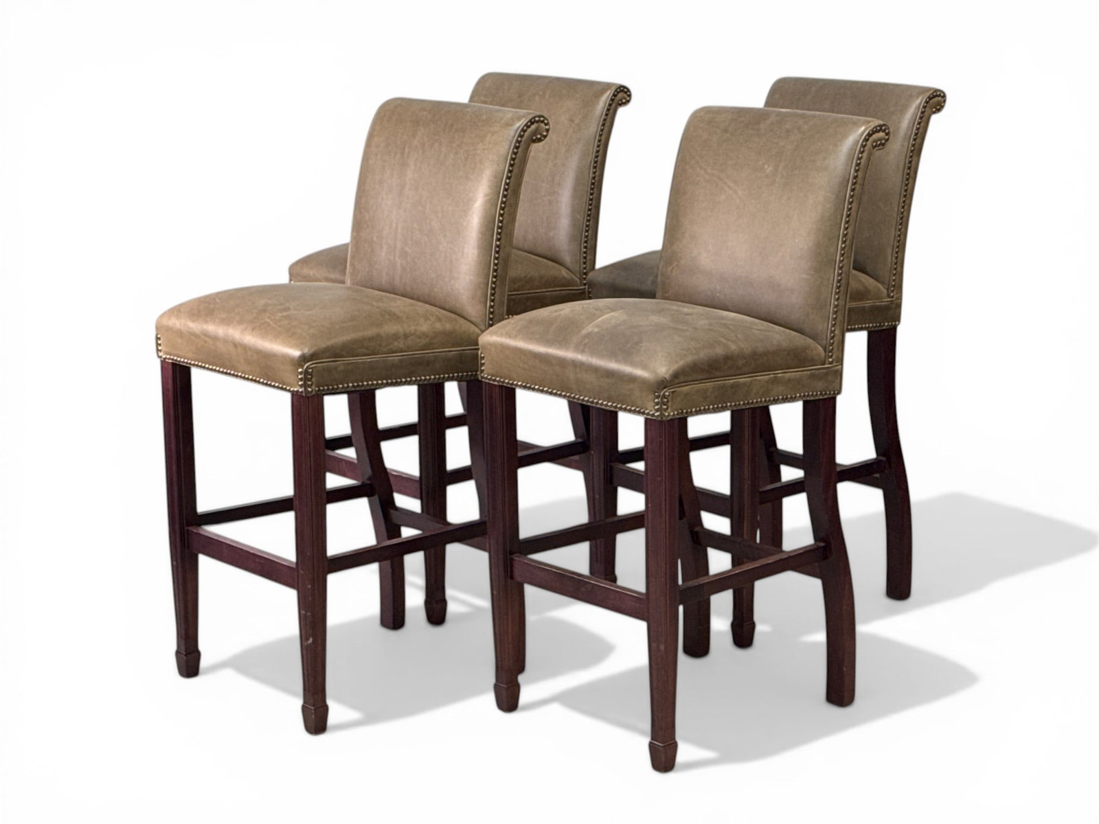 Four Brunschwig & Fils Counter Stools (1 of 6)
