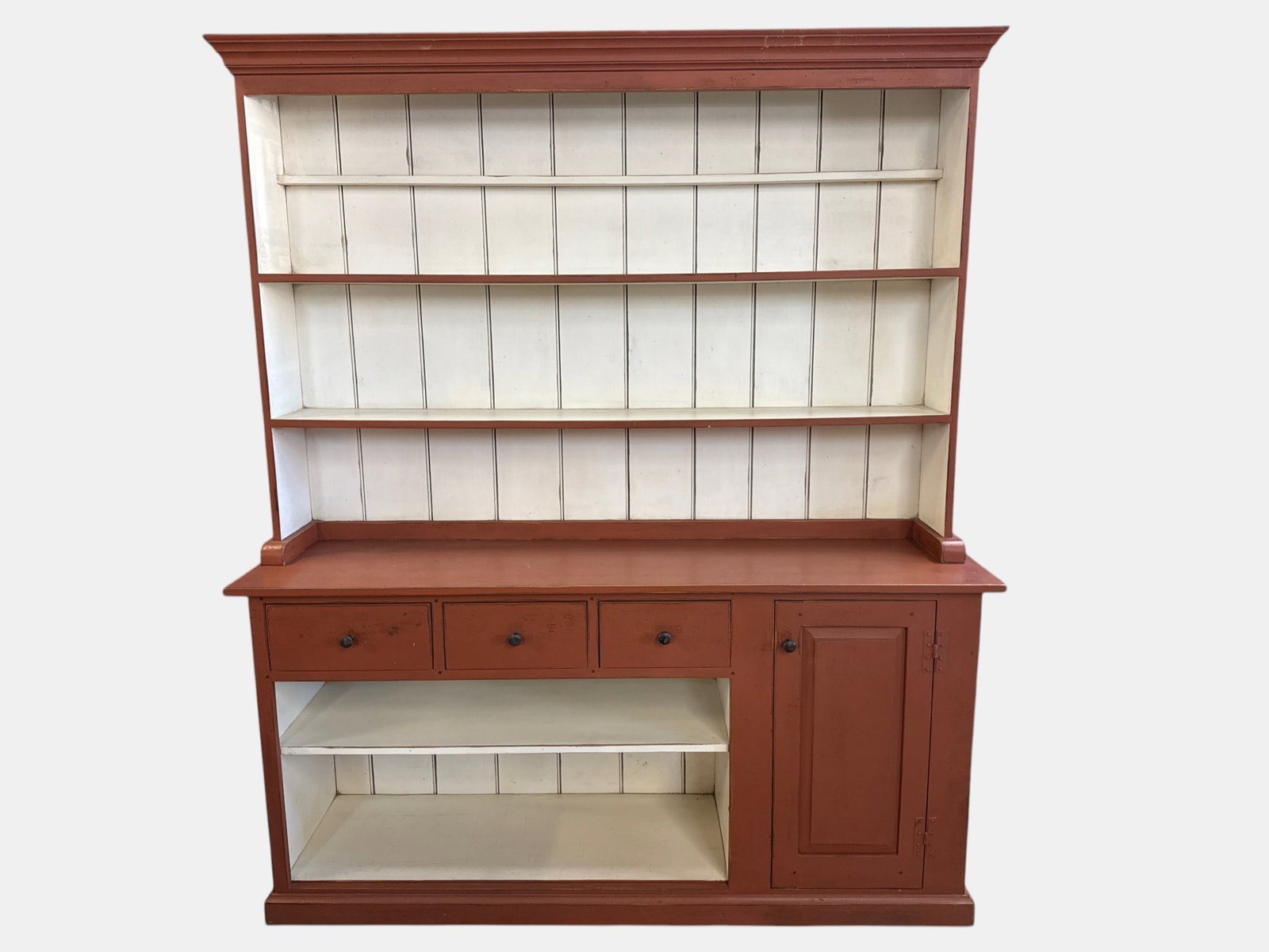 David Smith Painted Step-Back Cupboard (1 of 5)