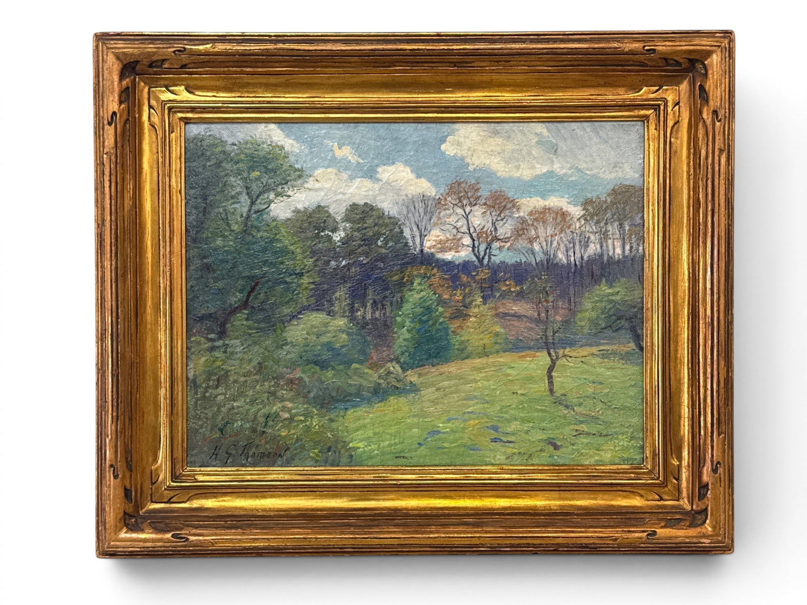 Henry Grinnell Thomson Oil/Canvas: Impressionist Landscape (1 of 8)