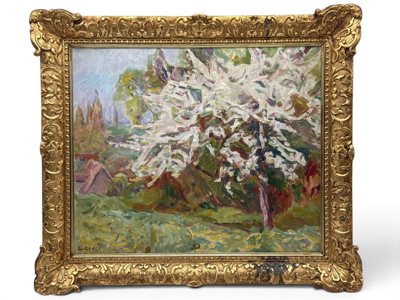 Georges Griois Oil/Canvas: Impressionist Landscape (1 of 6)