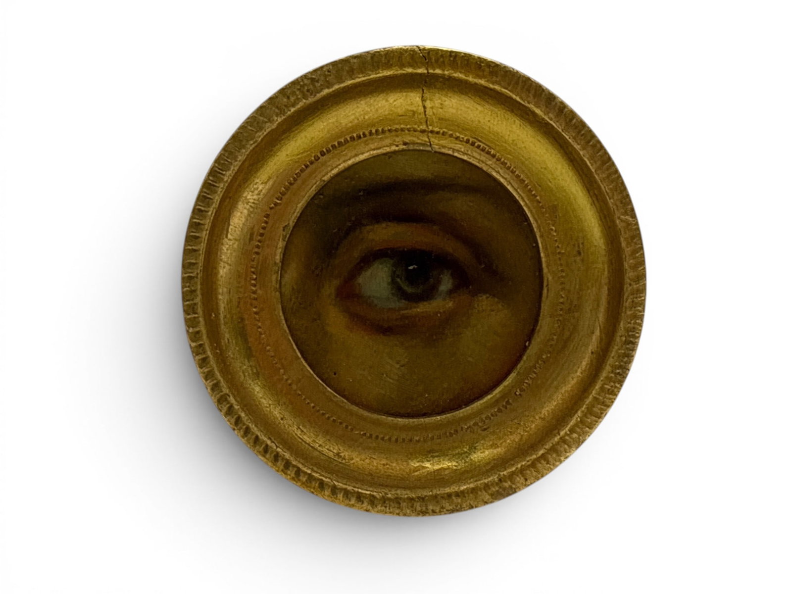 Gilt-Framed Oil Painting: Lover's Eye (1 of 3)