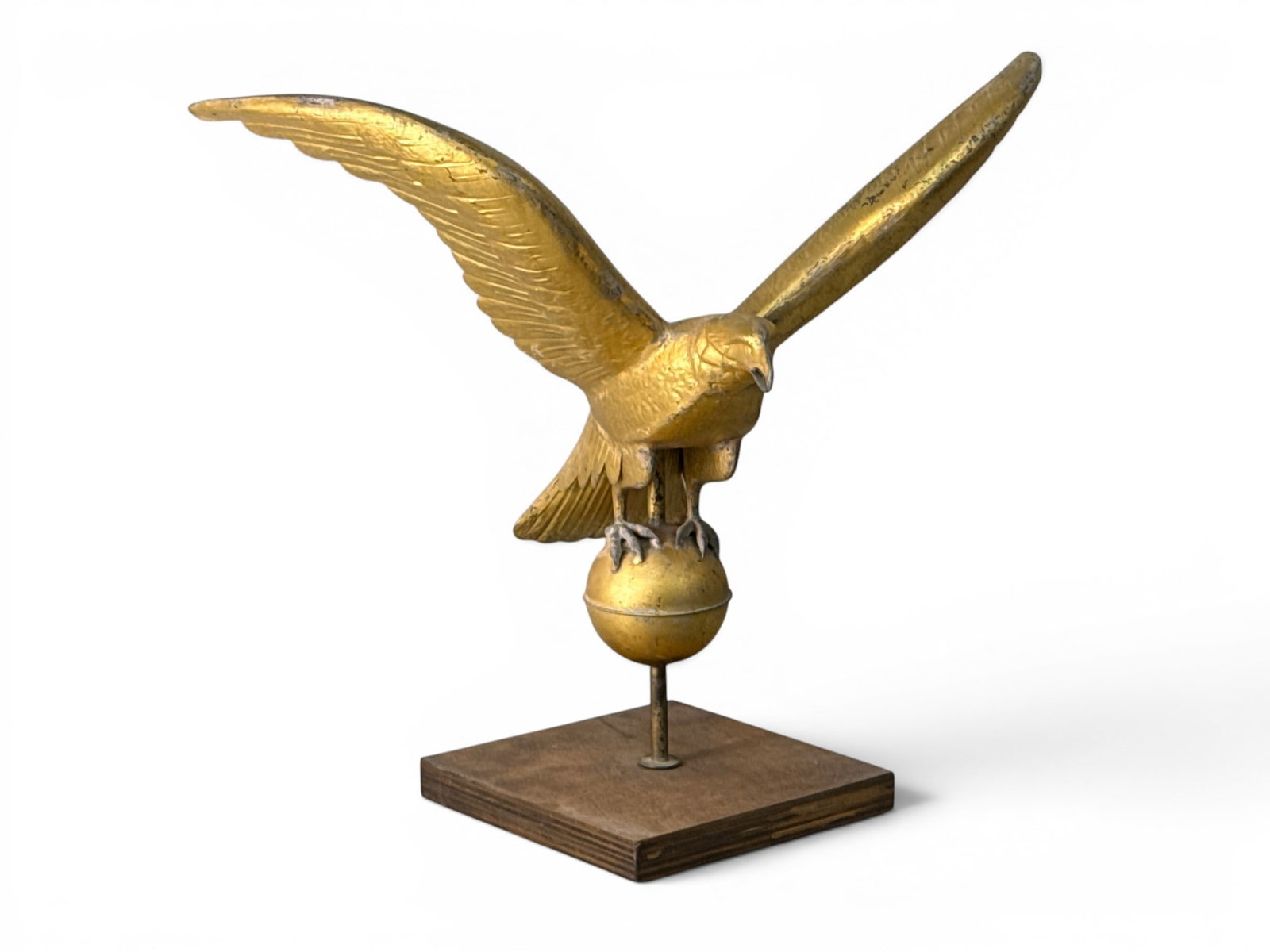 Gilt Copper Eagle on Ball Weathervane (1 of 4)