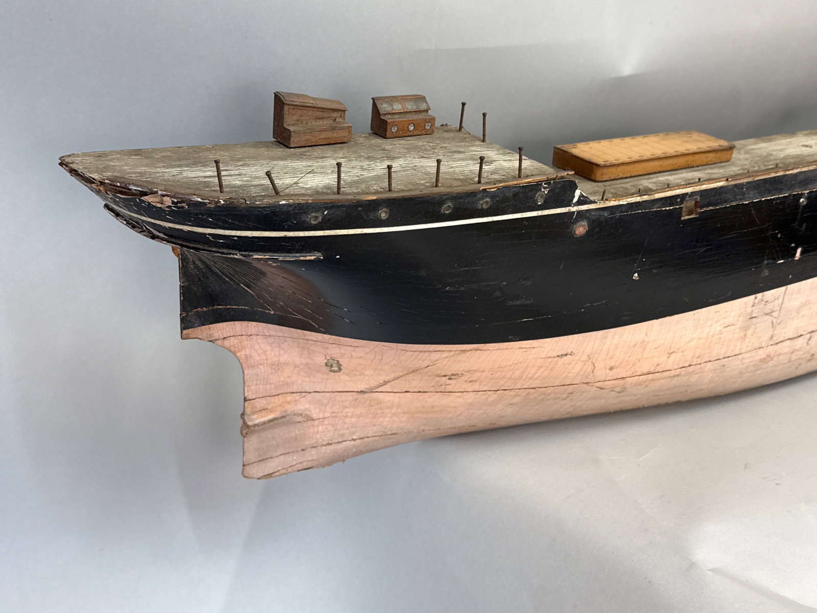 Large Shipbuilder's Half-Hull Ship Model - 4