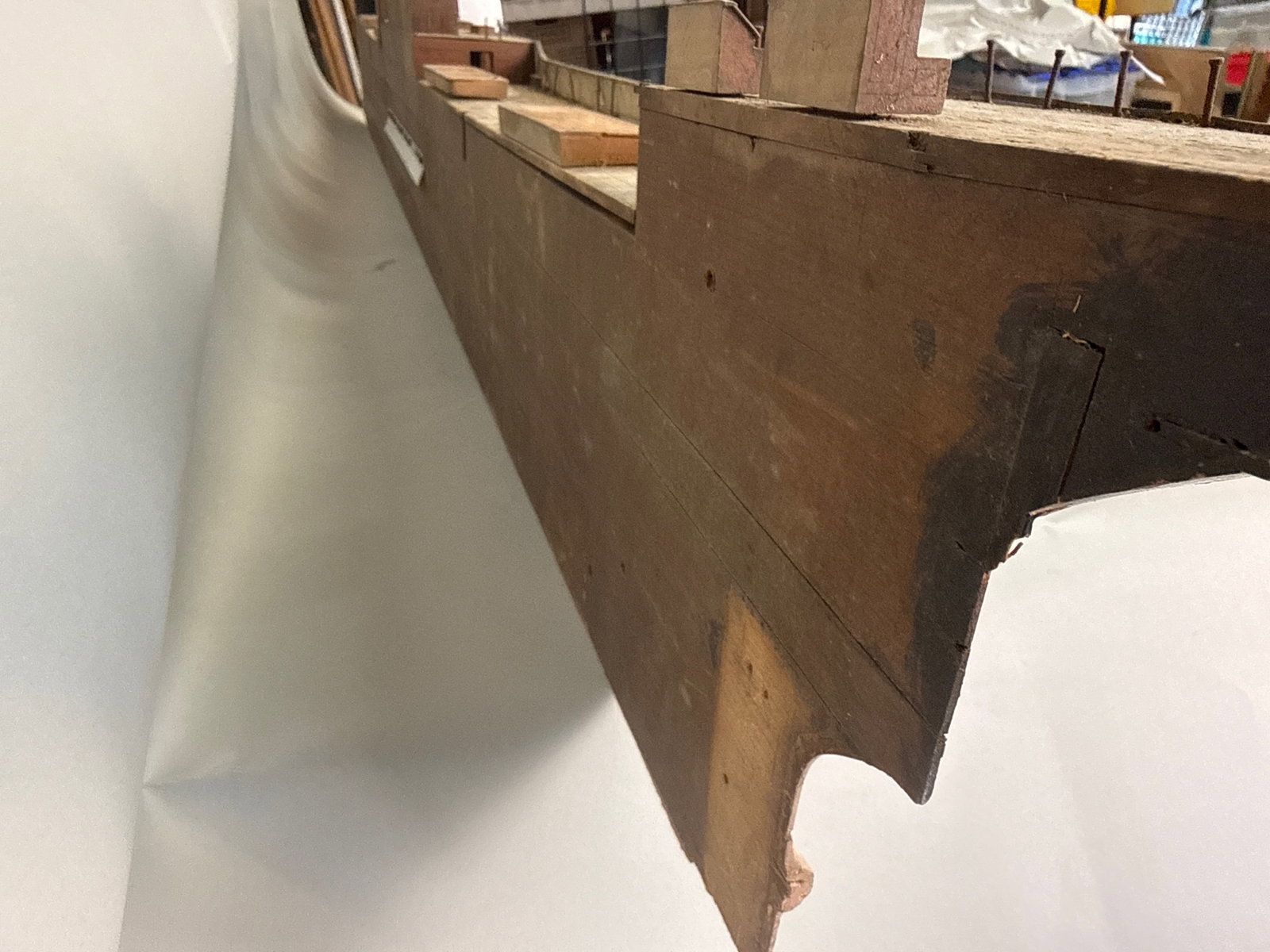 Large Shipbuilder's Half-Hull Ship Model - 6