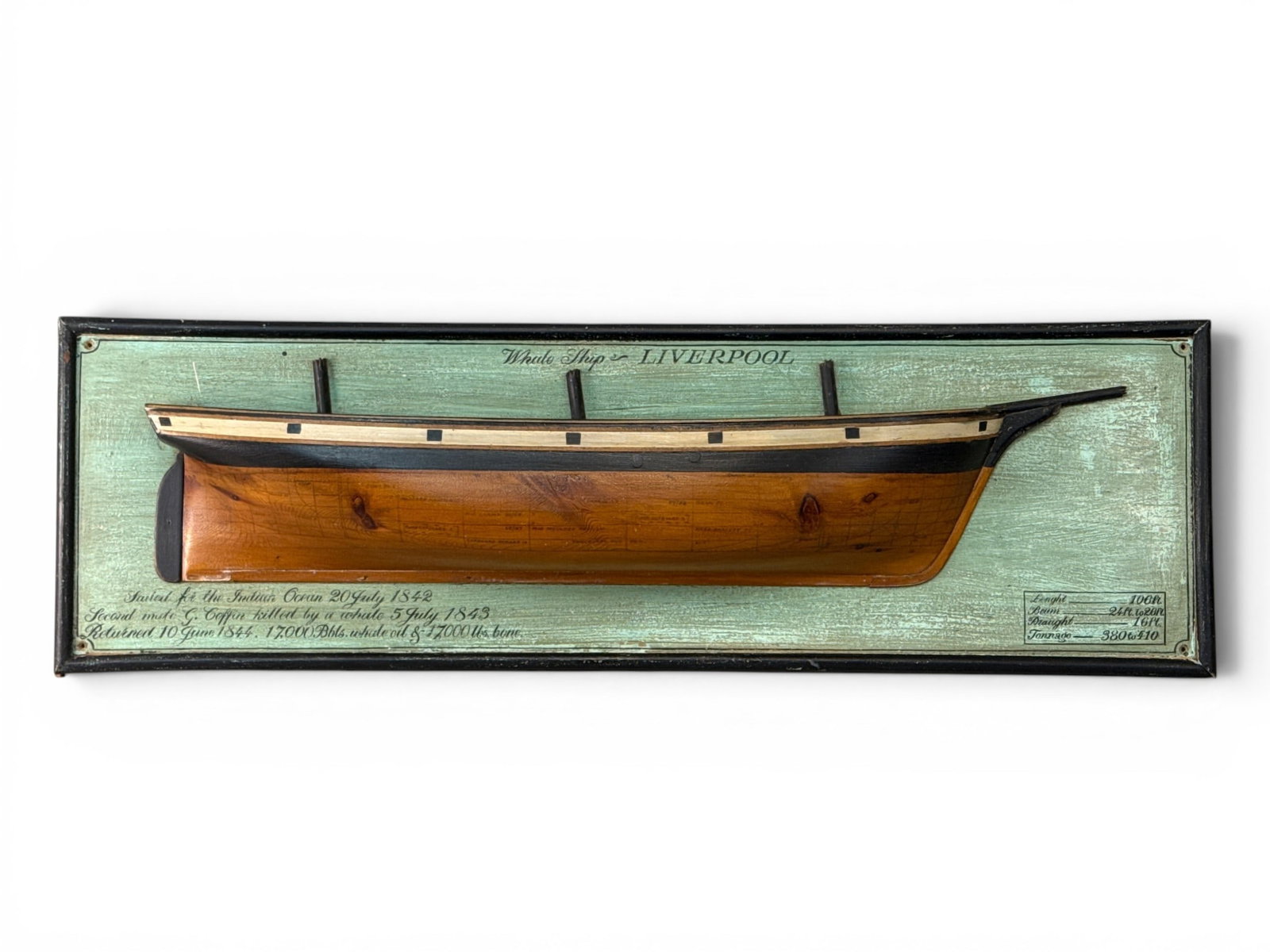 Half-Hull Model of the Whaling Ship Liverpool (1 of 4)