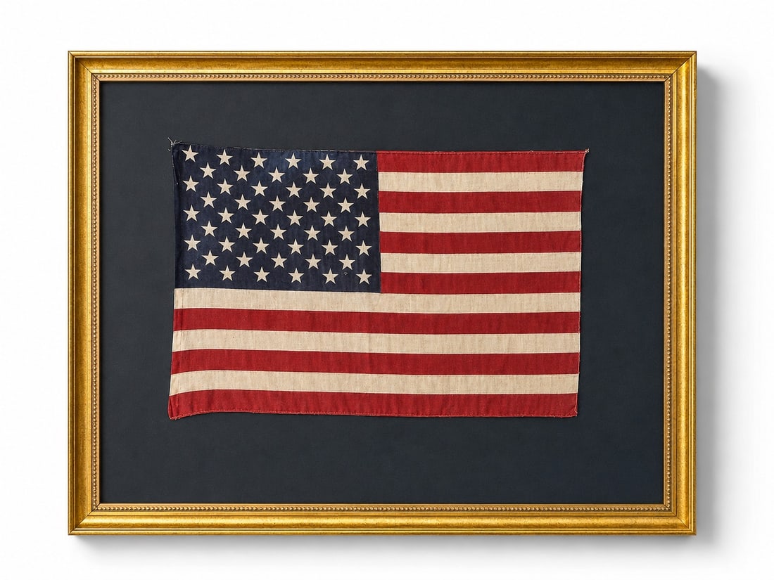 Gilt-Framed 50-Star American Flag (1 of 3)
