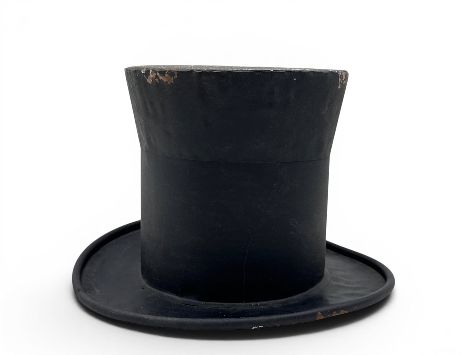 Folk Art Painted Metal Top Hat (1 of 4)
