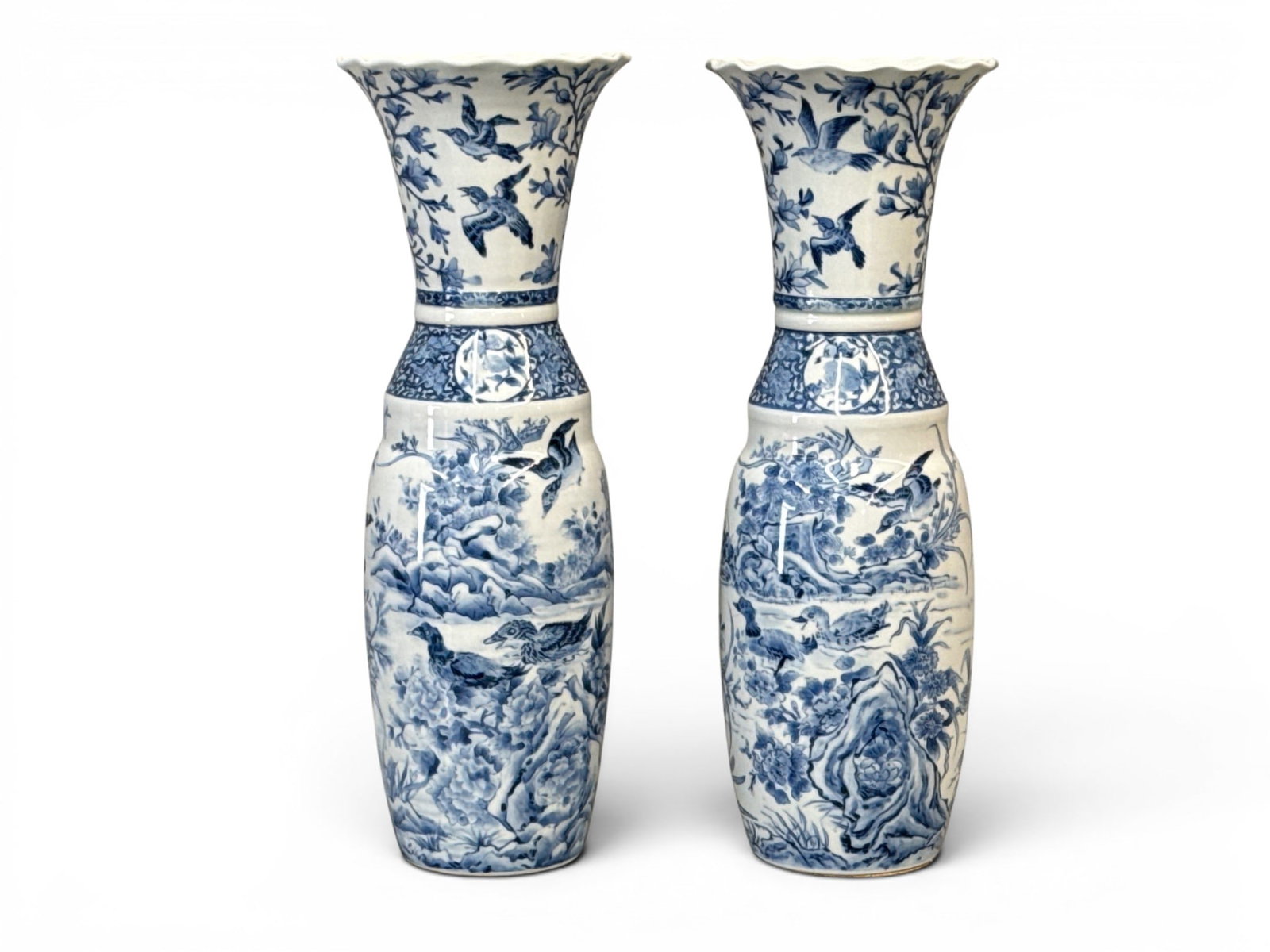 Pair of Japanese Arita Porcelain Vases (1 of 6)