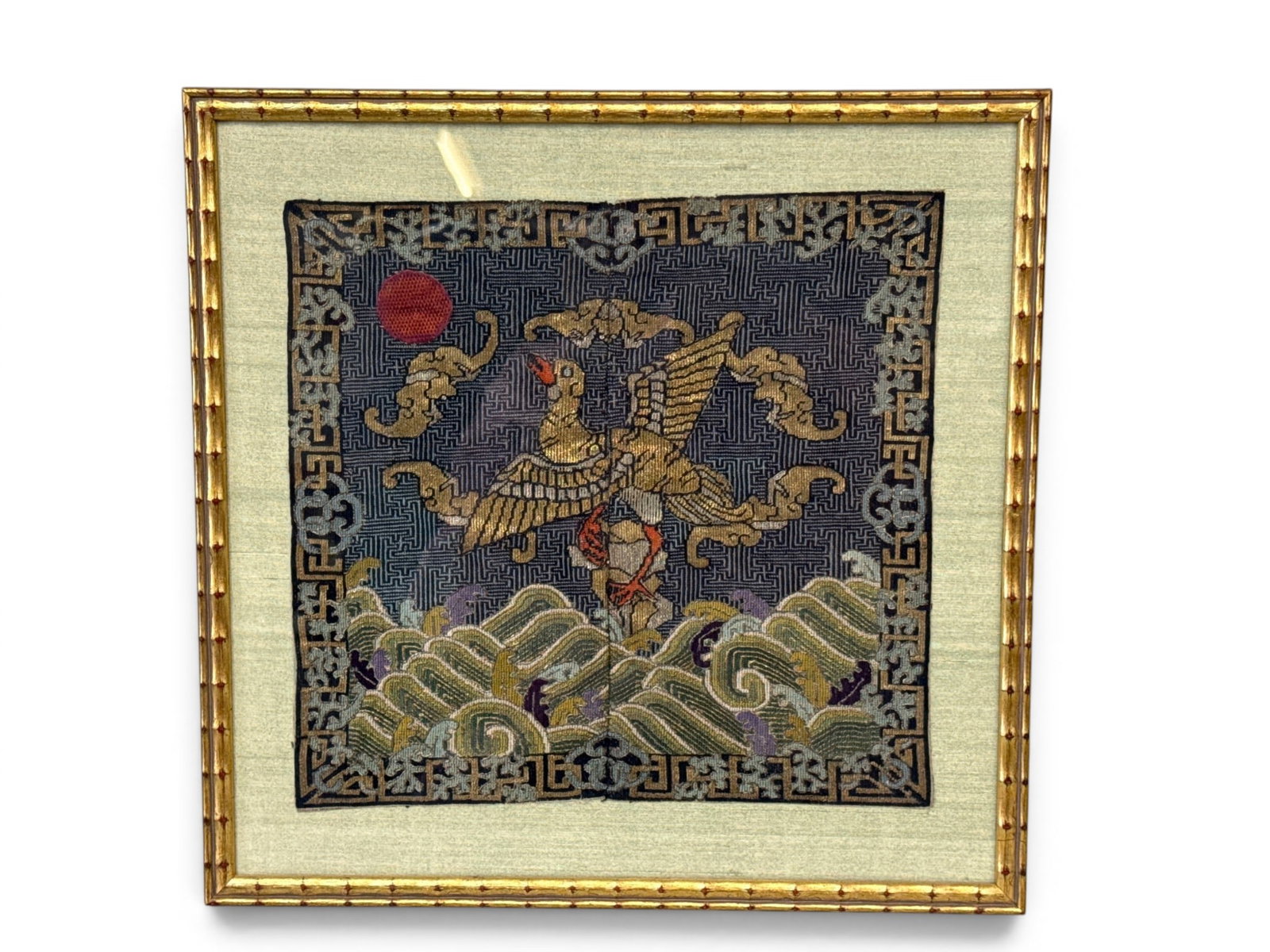 Ch'ing Dynasty Peking Stitch Rank Badge (1 of 7)