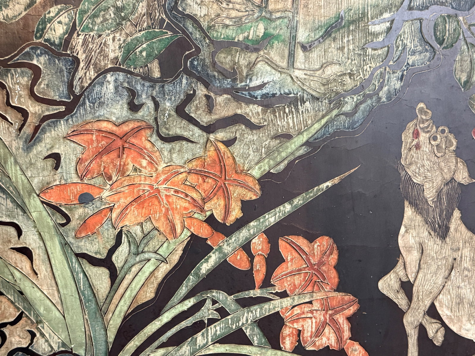 Chinese Twelve-Panel Coromandel Lacquer Screen - 13