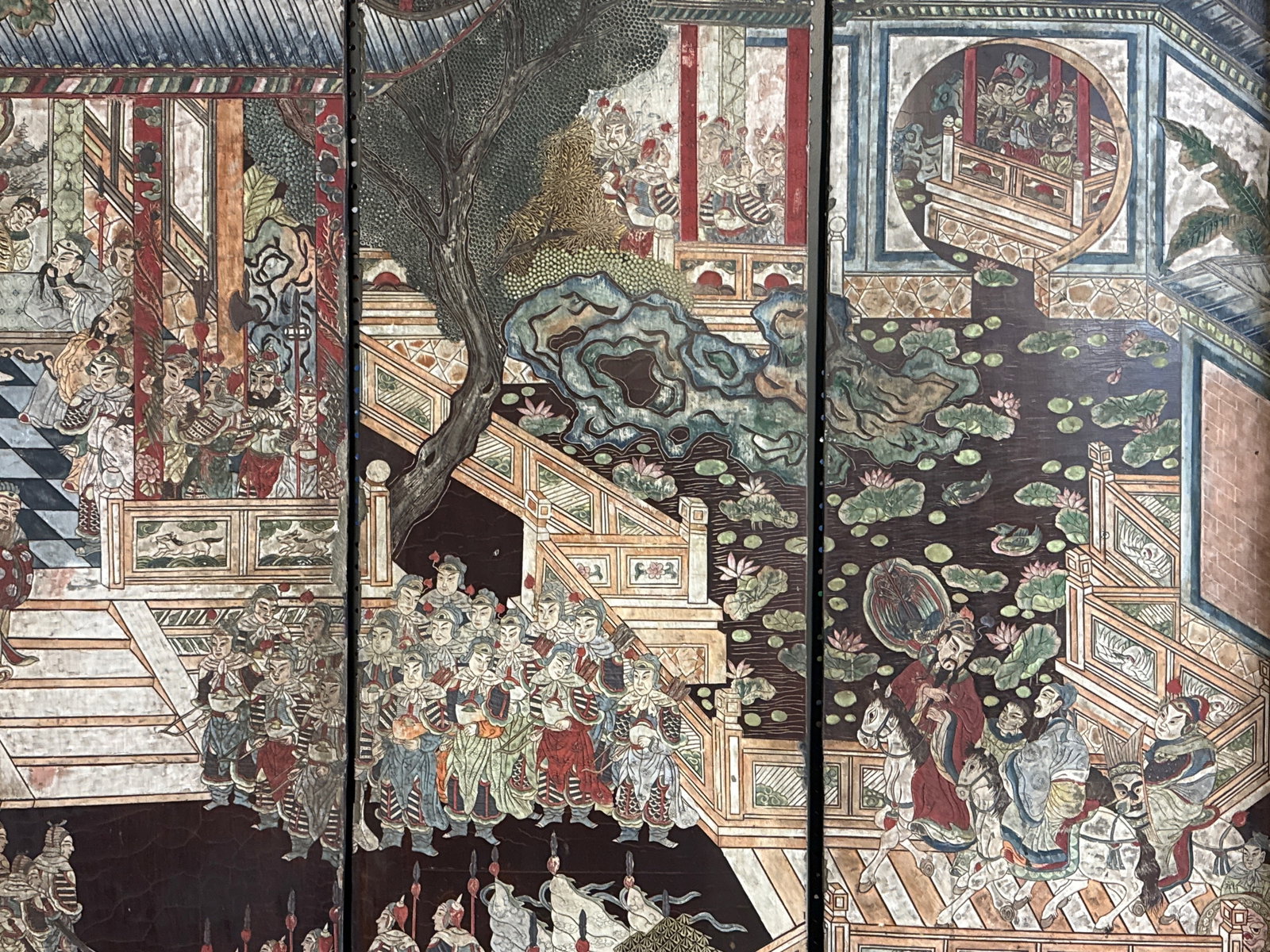 Chinese Twelve-Panel Coromandel Lacquer Screen - 16