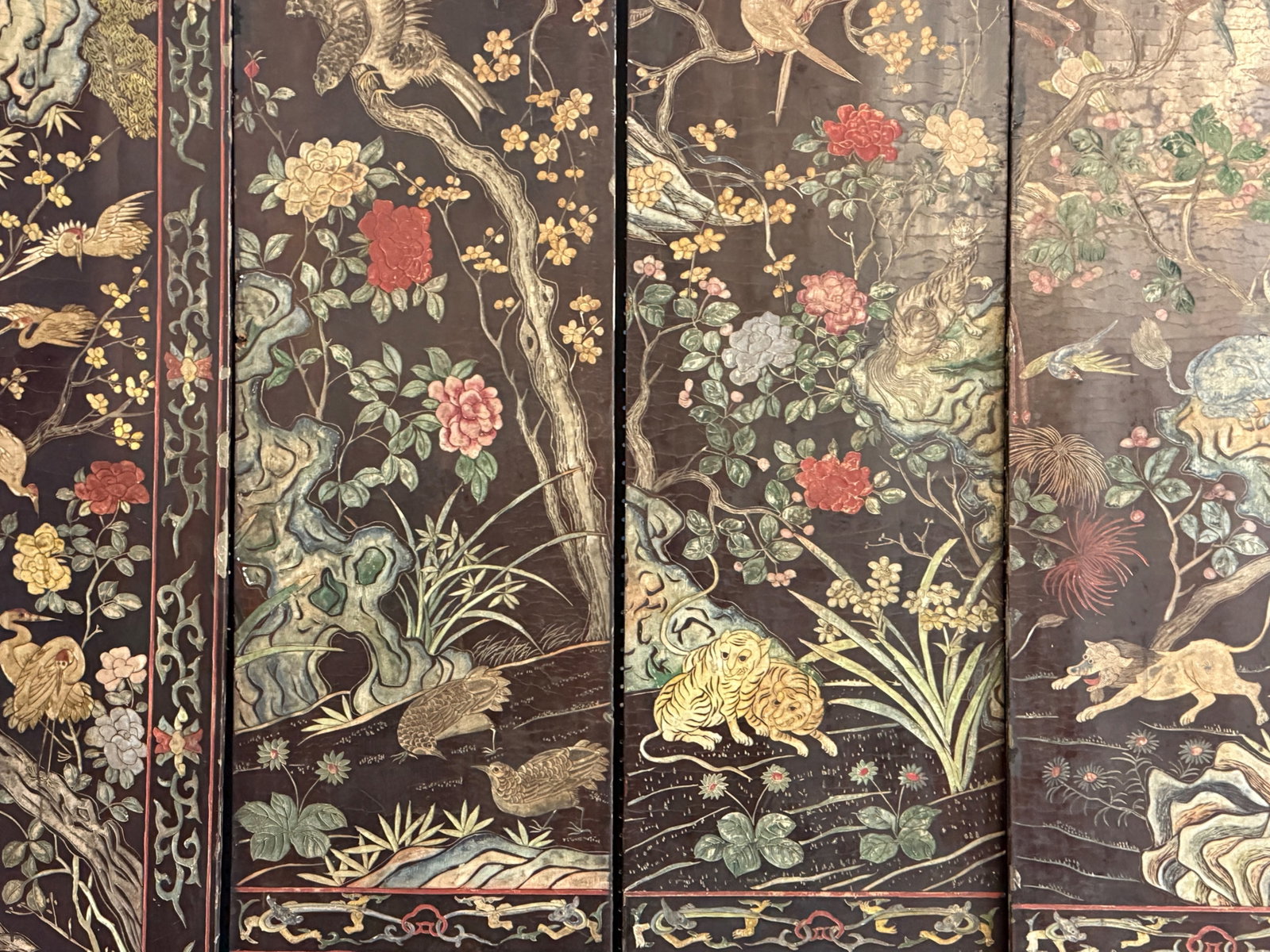 Chinese Twelve-Panel Coromandel Lacquer Screen - 6