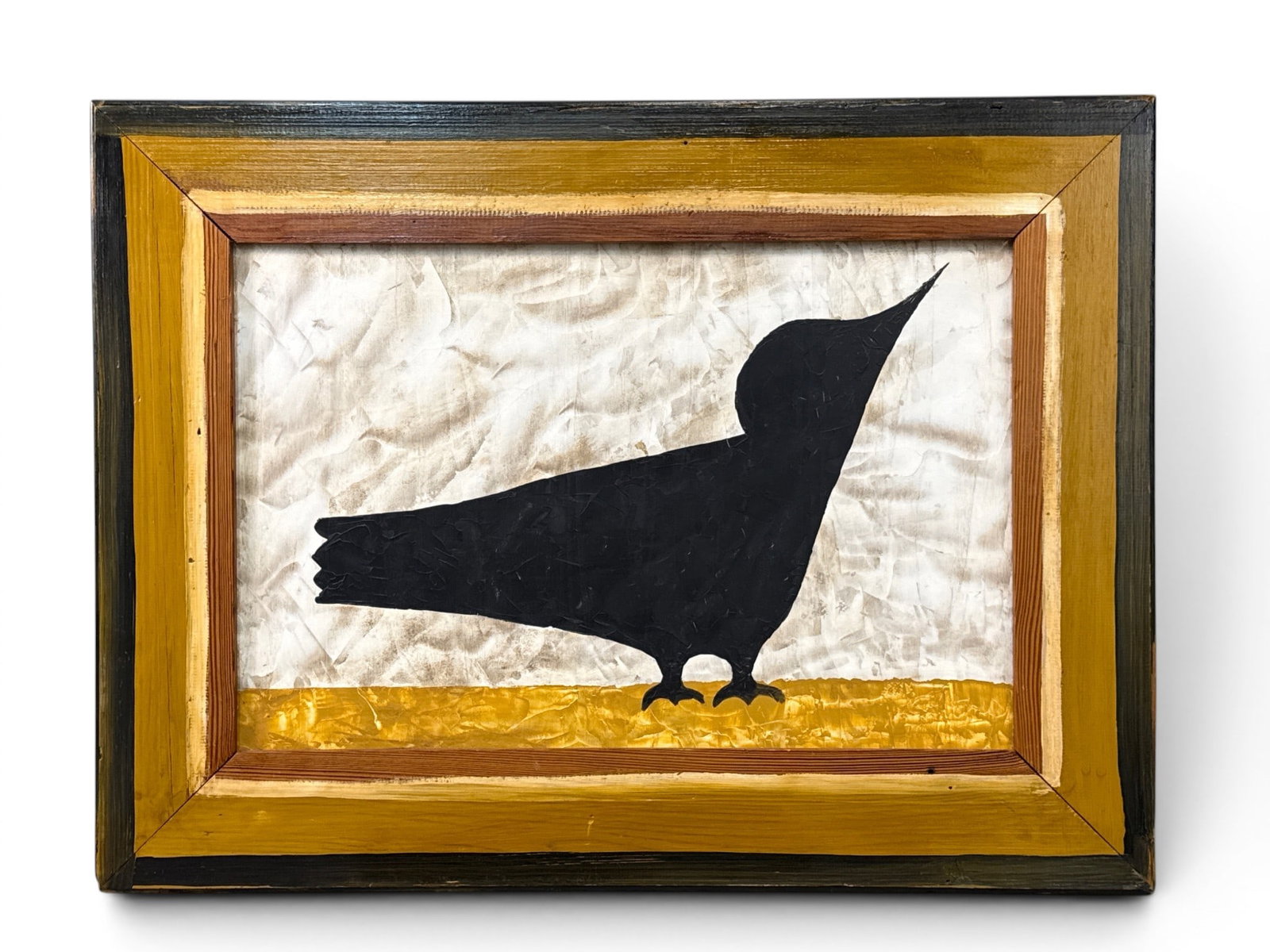 Attrib. to Lillian Smith Folk Art Crow Painting (1 of 5)