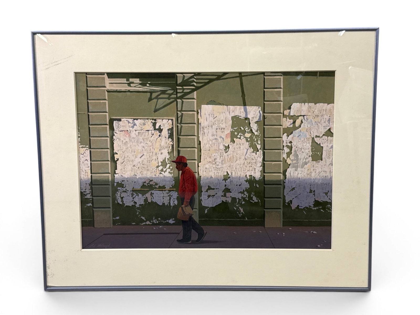 Robert Milnazik Gouache/Paper: Philadelphia Street Scene (1 of 5)