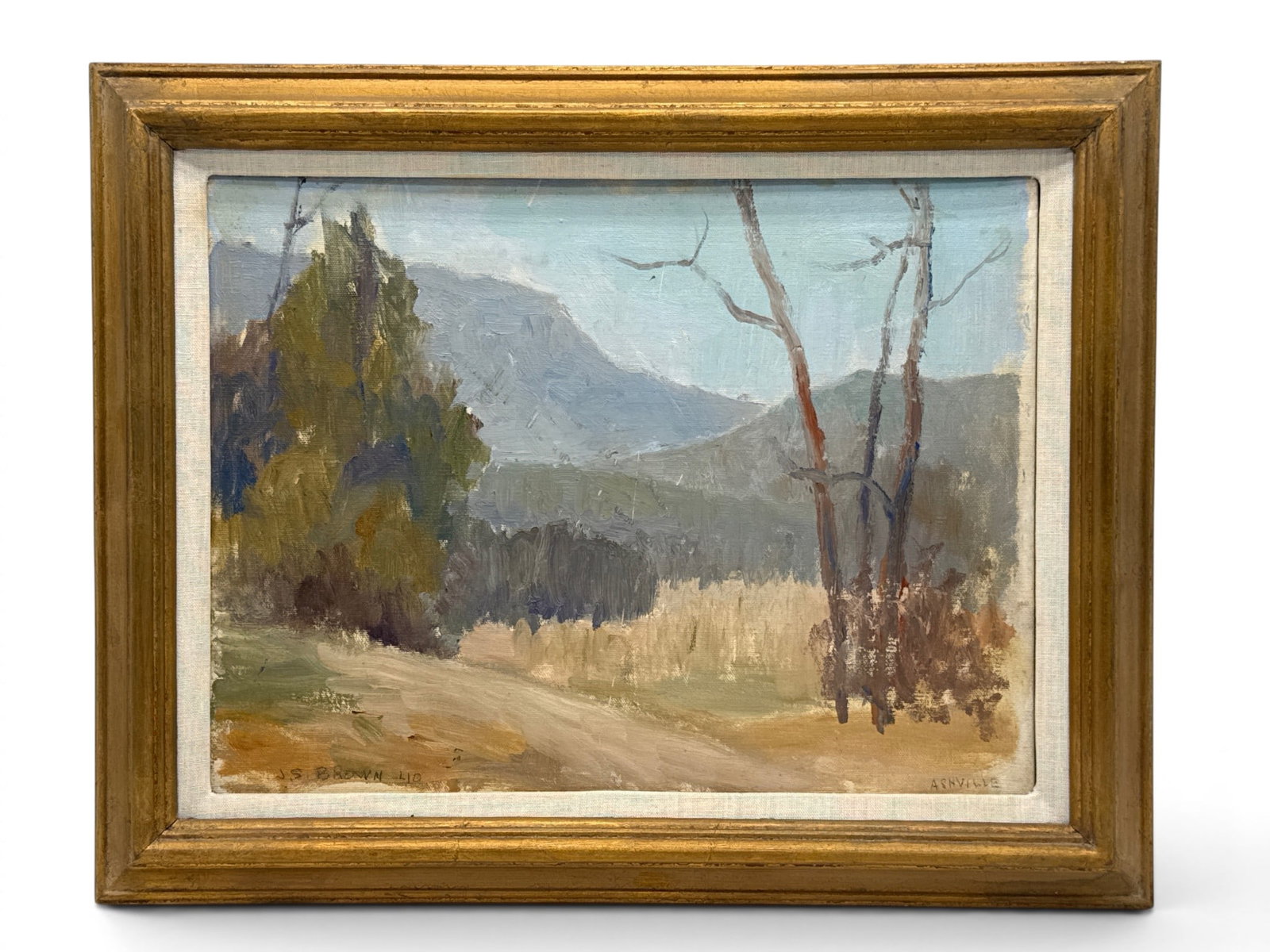J.S. Brown Oil/Canvas Board: Asheville (1 of 5)
