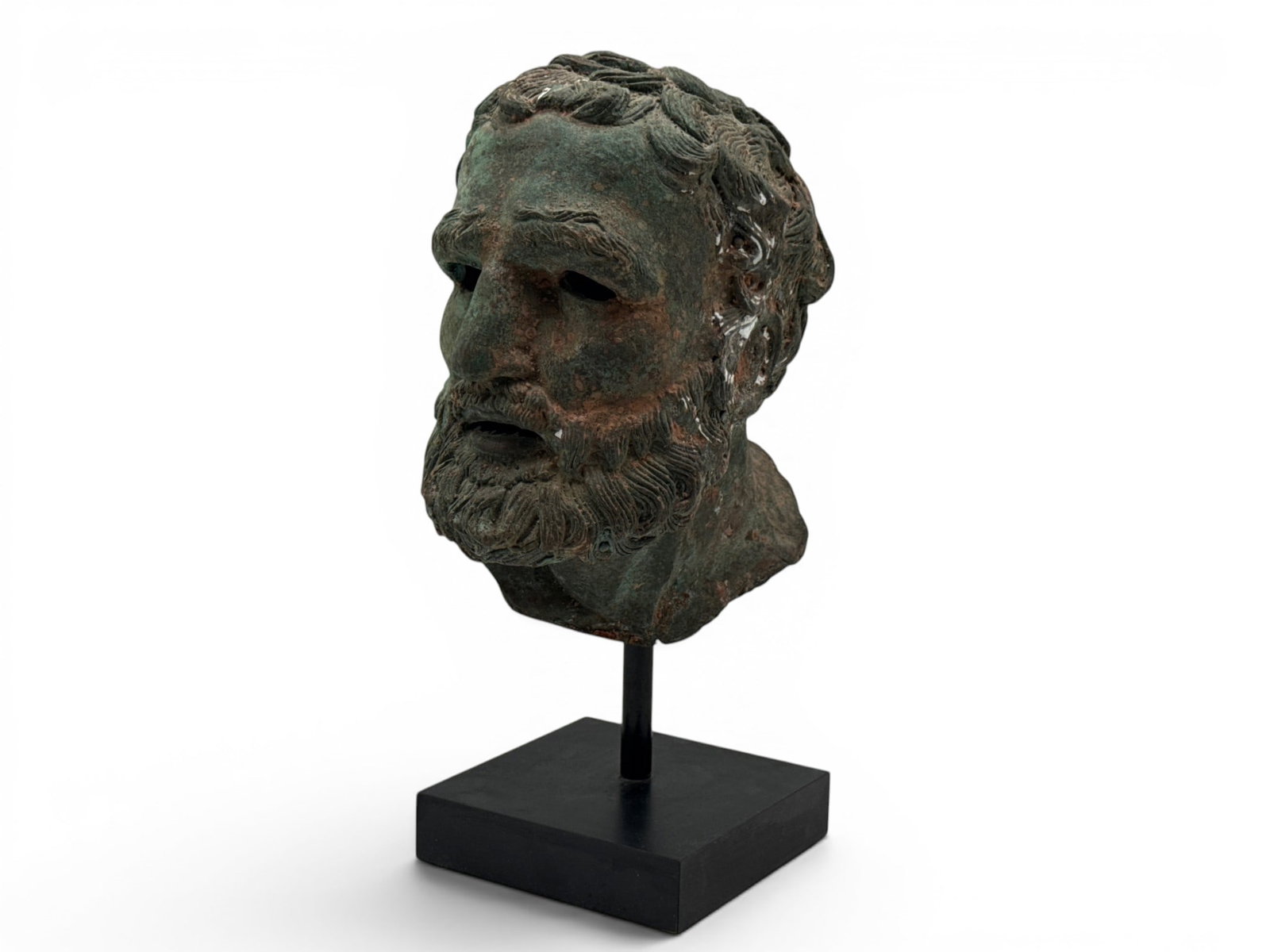 Greco-Roman-style Bronze Bust of a Statesman (1 of 5)