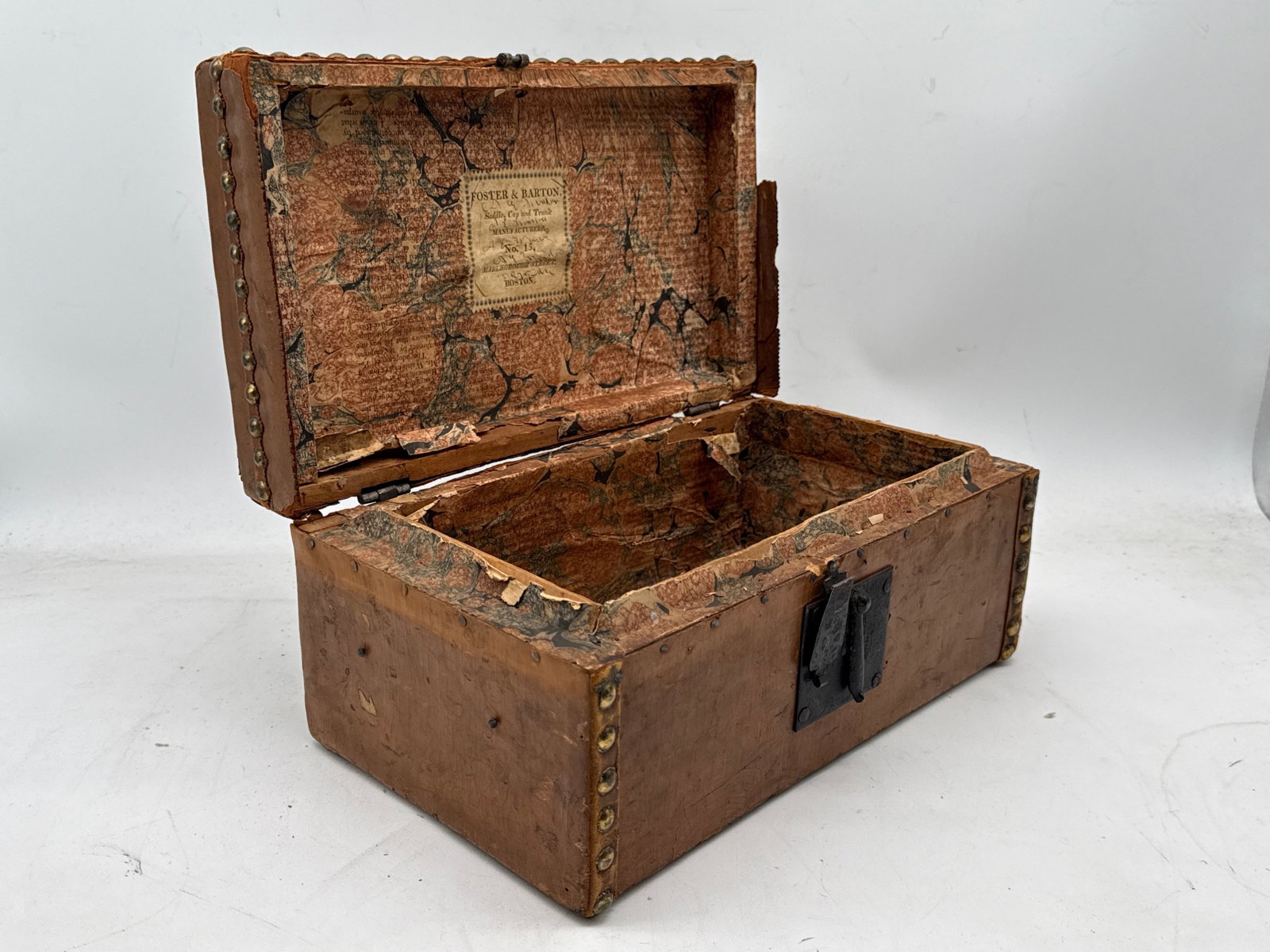 Foster & Barton Leather-Wrapped Document Box - 7