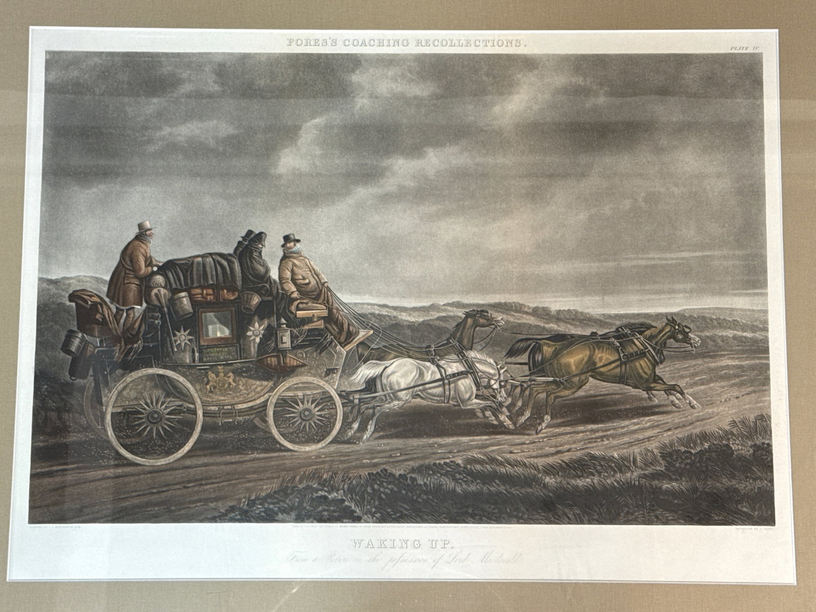Three Framed Coaching Prints - 4