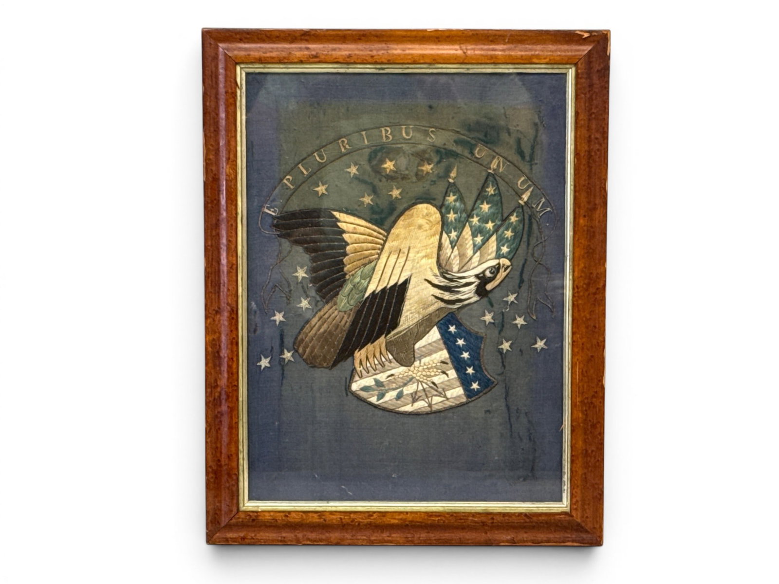 Japanese Export Embroidery of a Patriotic Eagle (1 of 4)