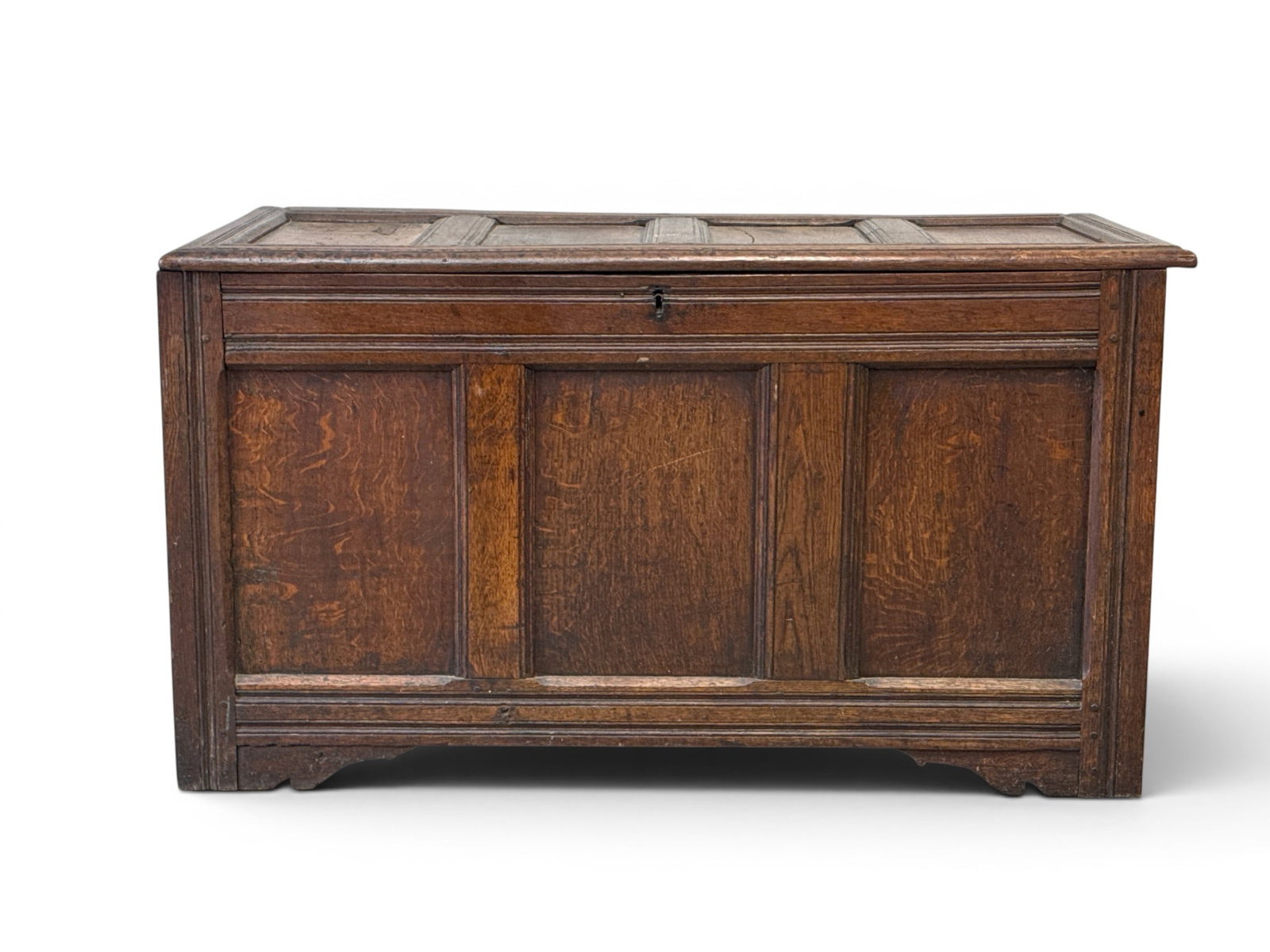 18th C. Oak Coffer Trunk (1 of 5)