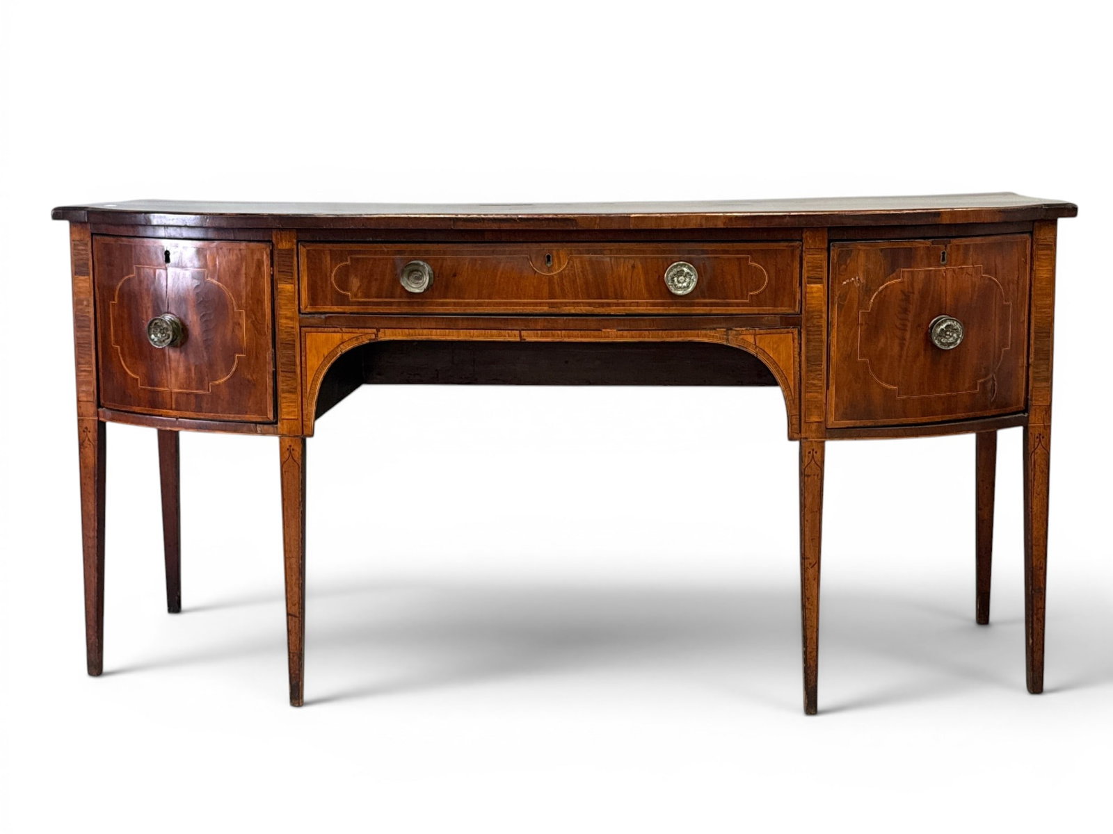 Federal Bowfront Inlaid Mahogany Sideboard (1 of 7)
