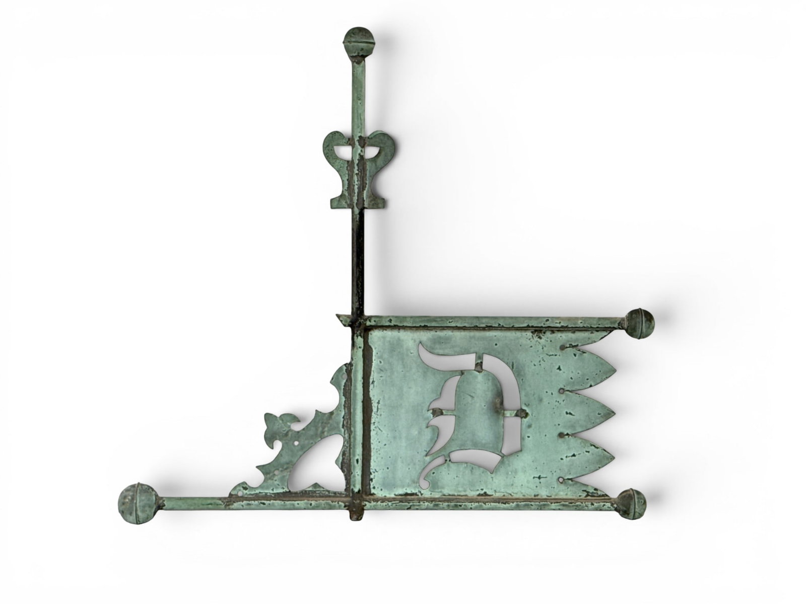 19th C. Copper Banneret Weathervane (1 of 4)