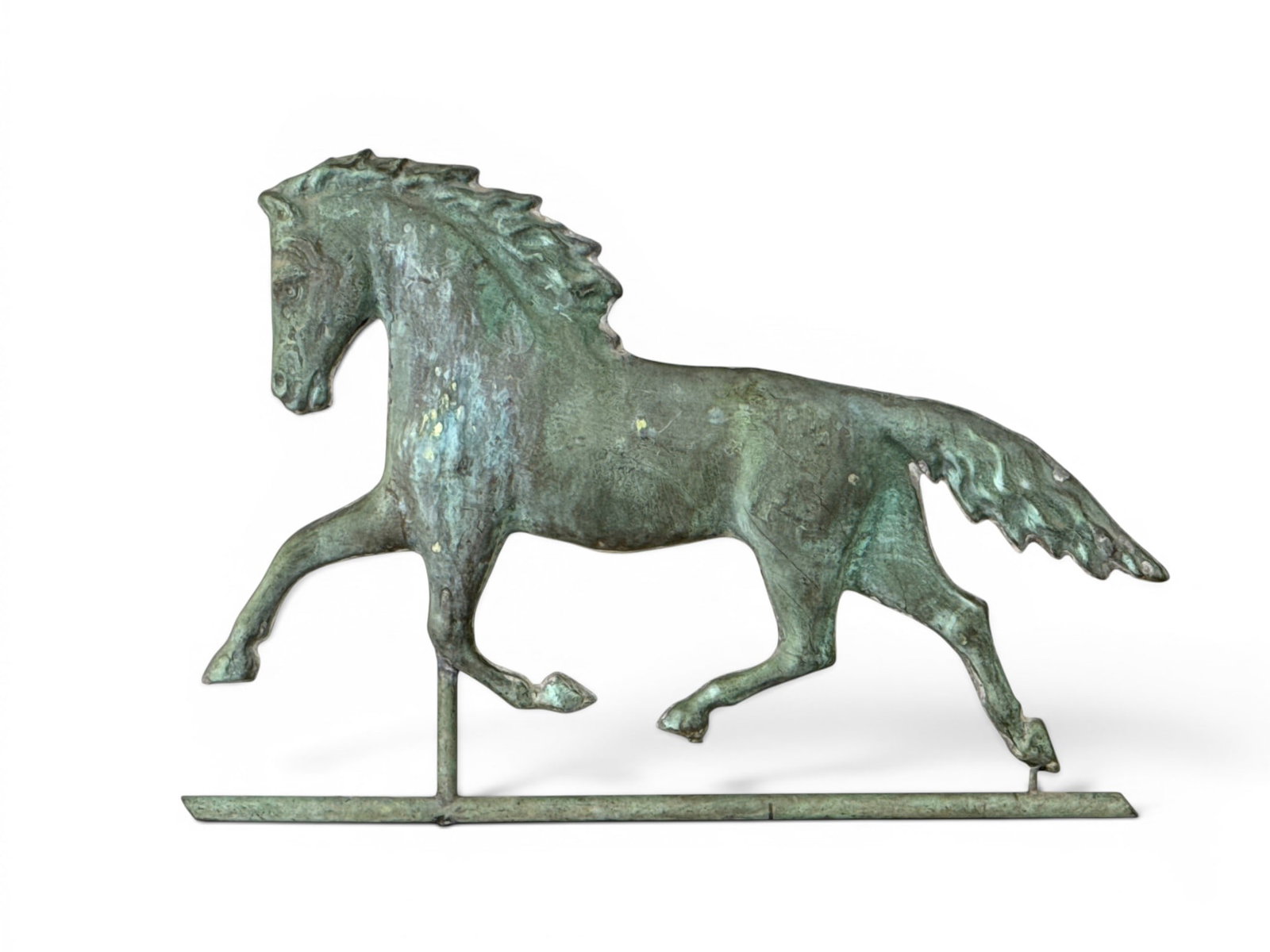 Copper Hollow Body Running Horse Weathervane (1 of 5)