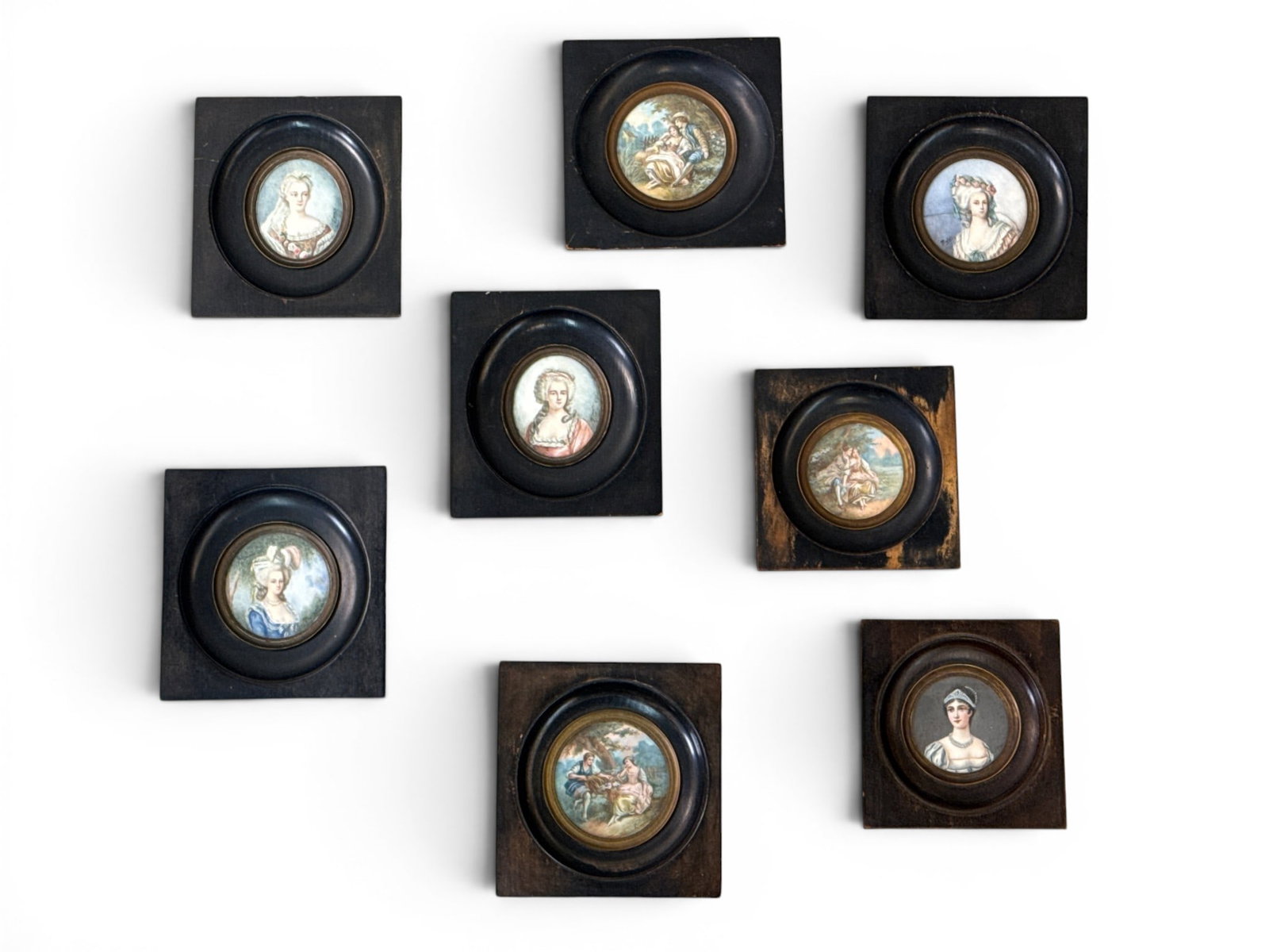 Grouping of Eight Miniature Portraits (1 of 9)