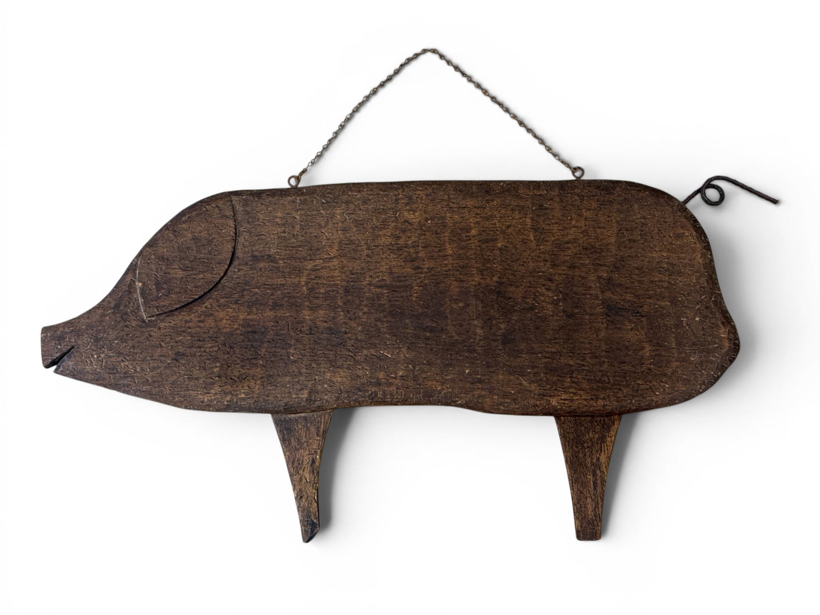 Primitive Pig-Form Butcher Trade Sign (1 of 3)