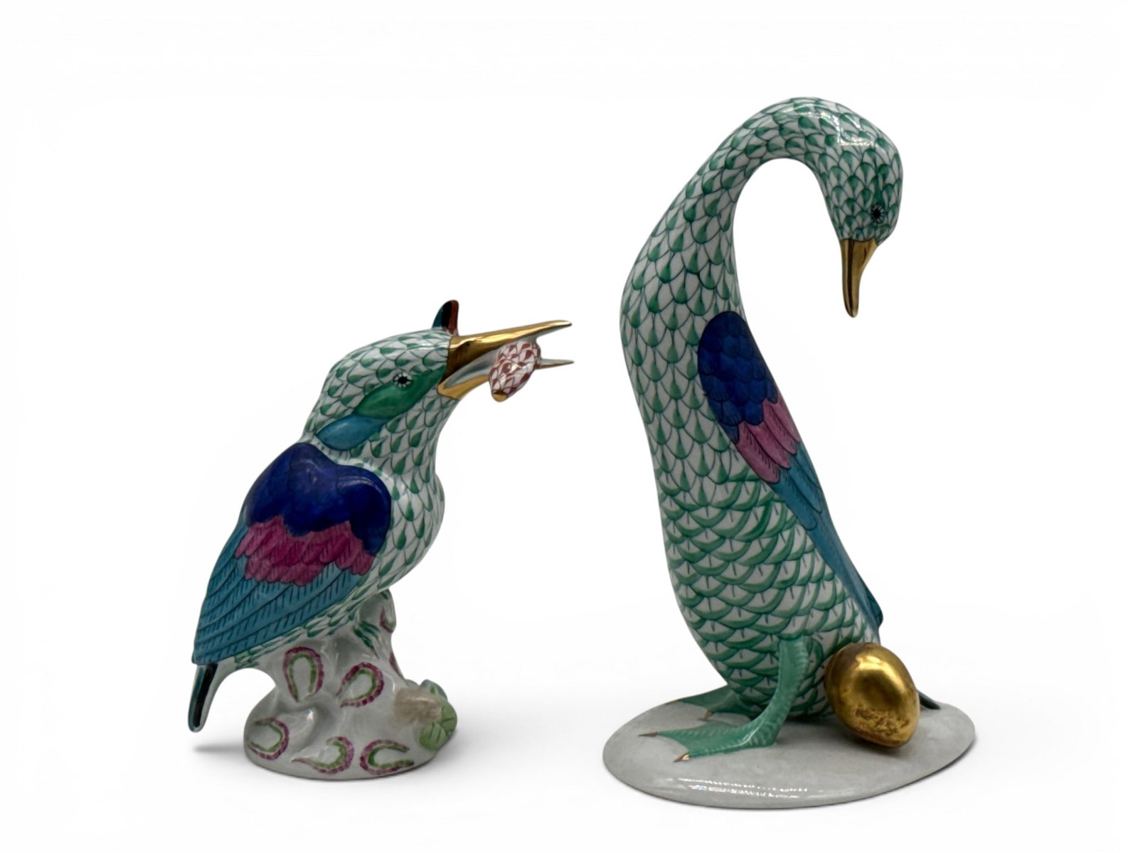 Herend Porcelain Kingfisher and Goose (1 of 6)