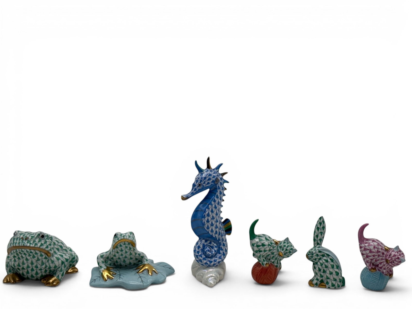 Six Herend Porcelain Animals (1 of 11)