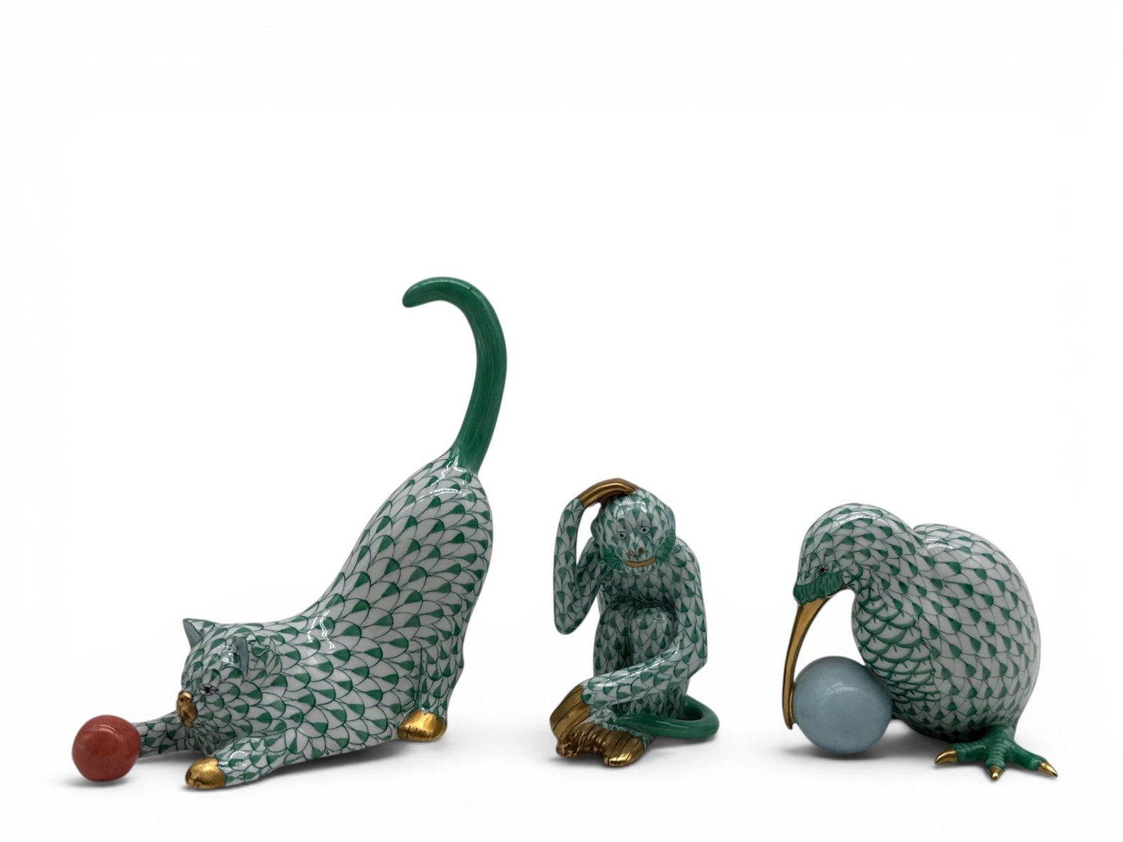 Three Herend Porcelain Animals (1 of 9)