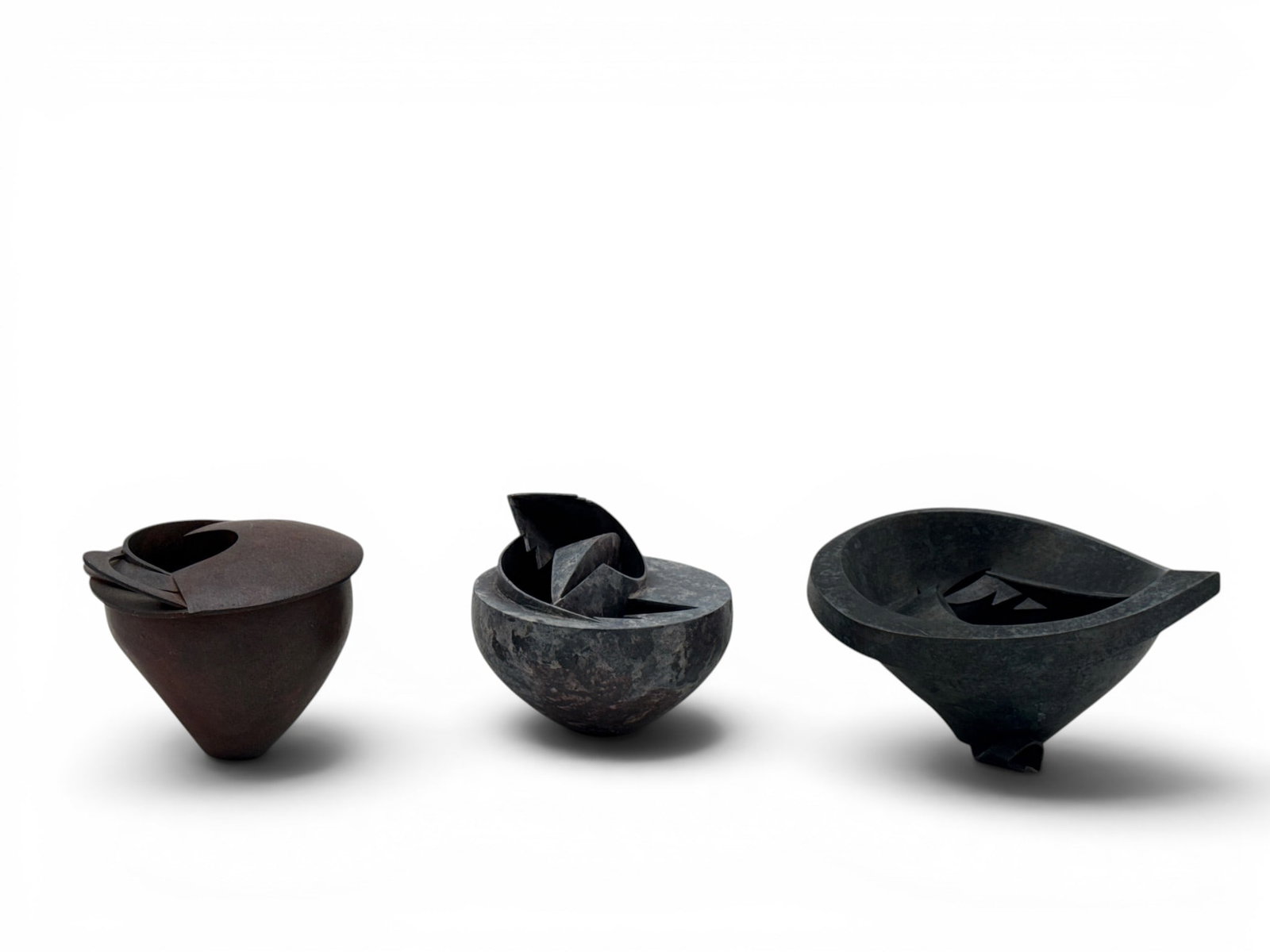 Three Darlys Ewoldt Sculptural Copper Vessels (1 of 10)