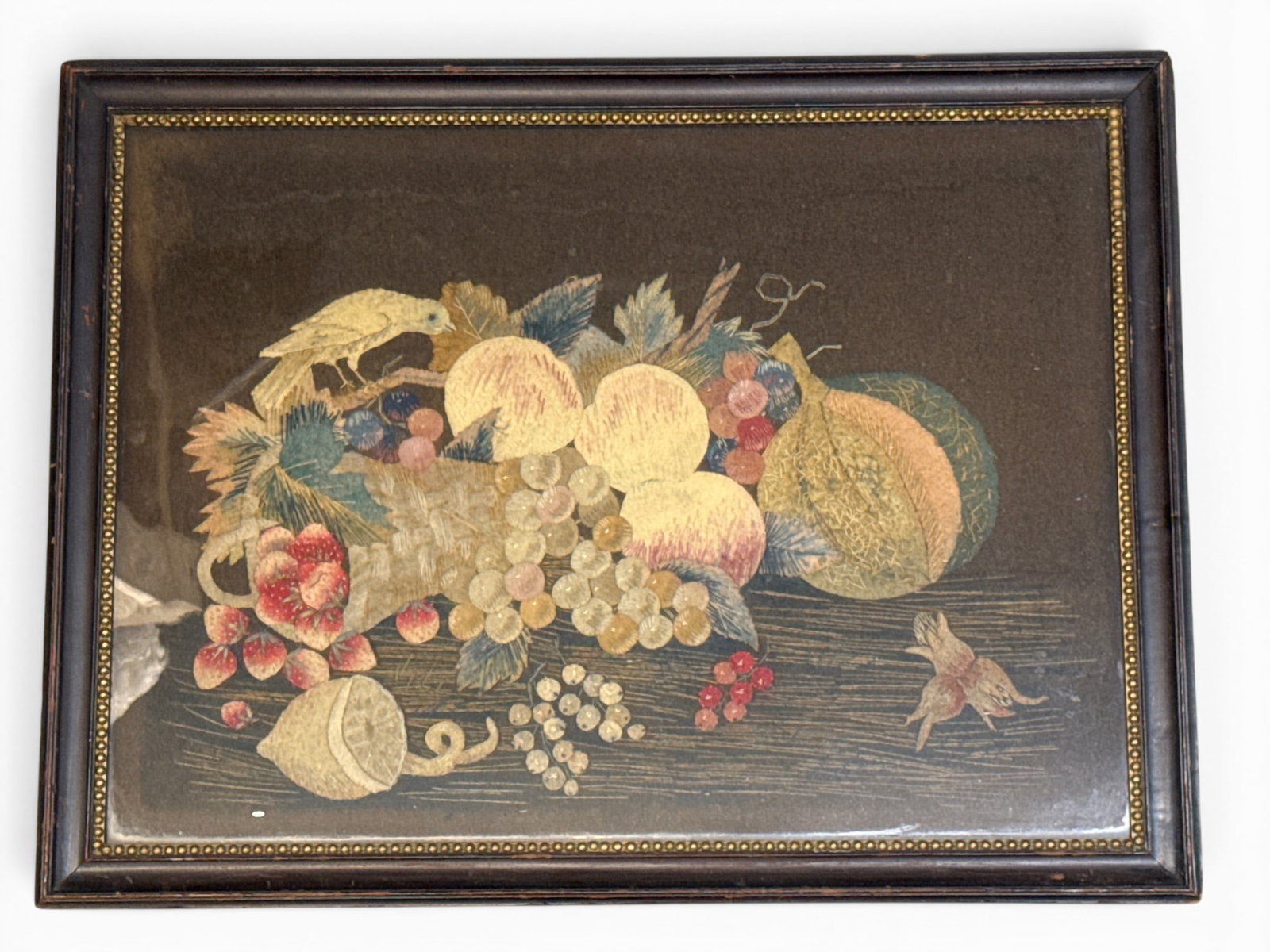 19th C. Regency Felt and Wool Still Life (1 of 4)