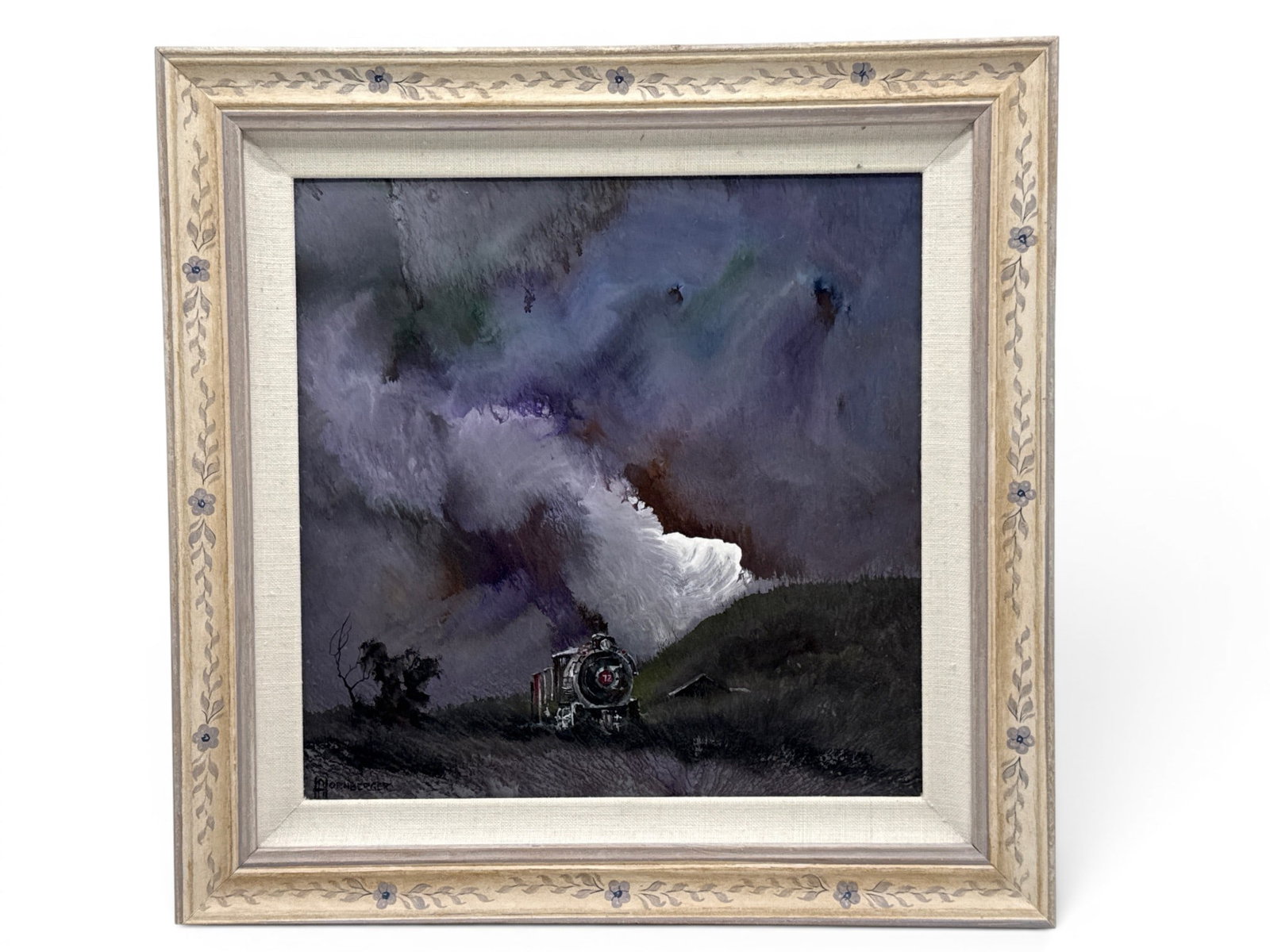 Don Hornberger Acrylic/Slate: Train (1 of 5)