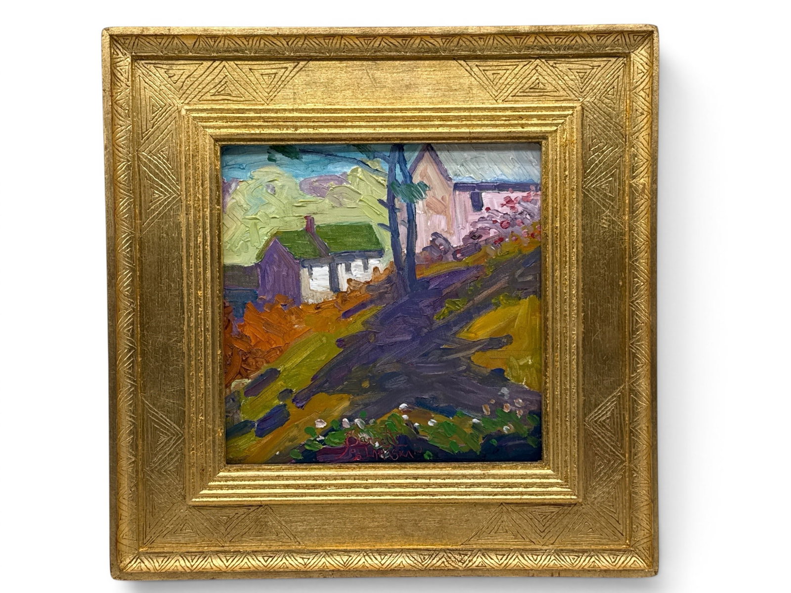 Joseph Barrett Oil/Panel: Lahaska, PA Landscape (1 of 4)