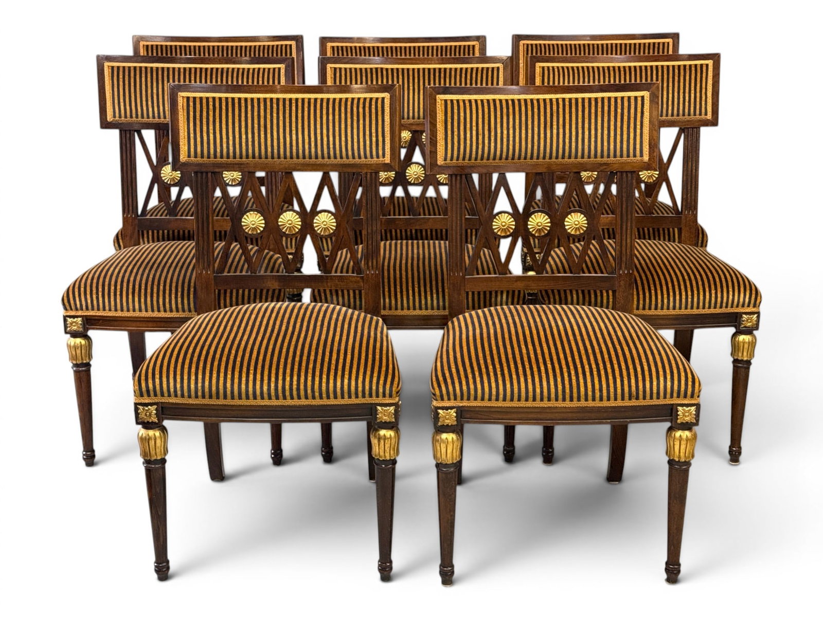 Eight Italian Empire-style Dining Chairs (1 of 5)