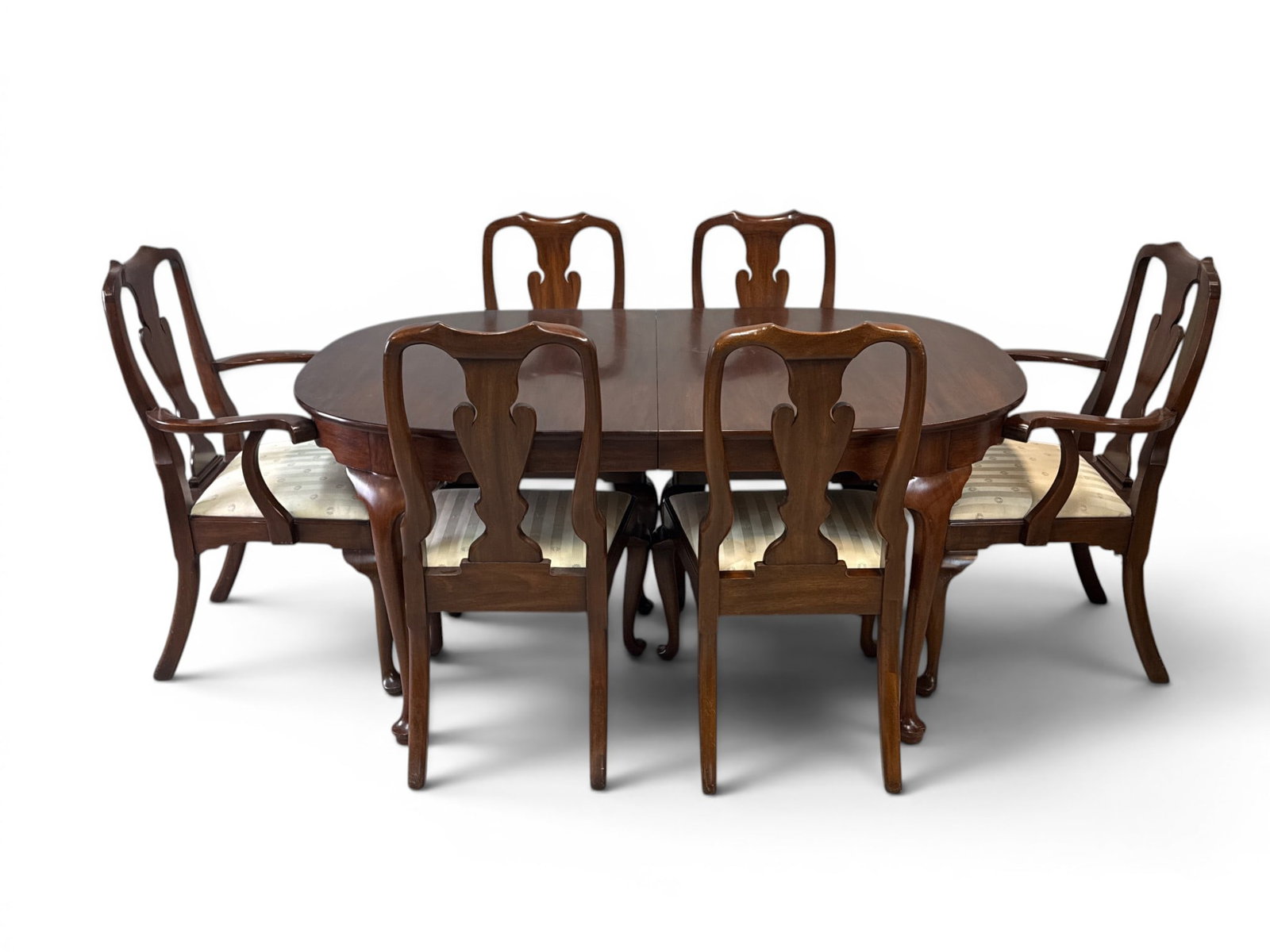 Henkel Harris Queen Anne-style Dining Table and Chairs (1 of 5)