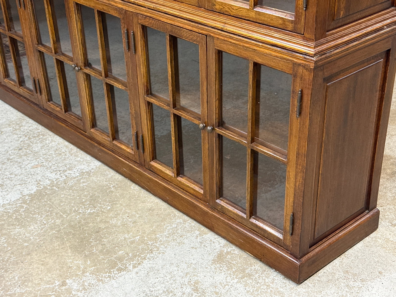 Large Oak Three-Stack Haberdashery Bookcase - 3
