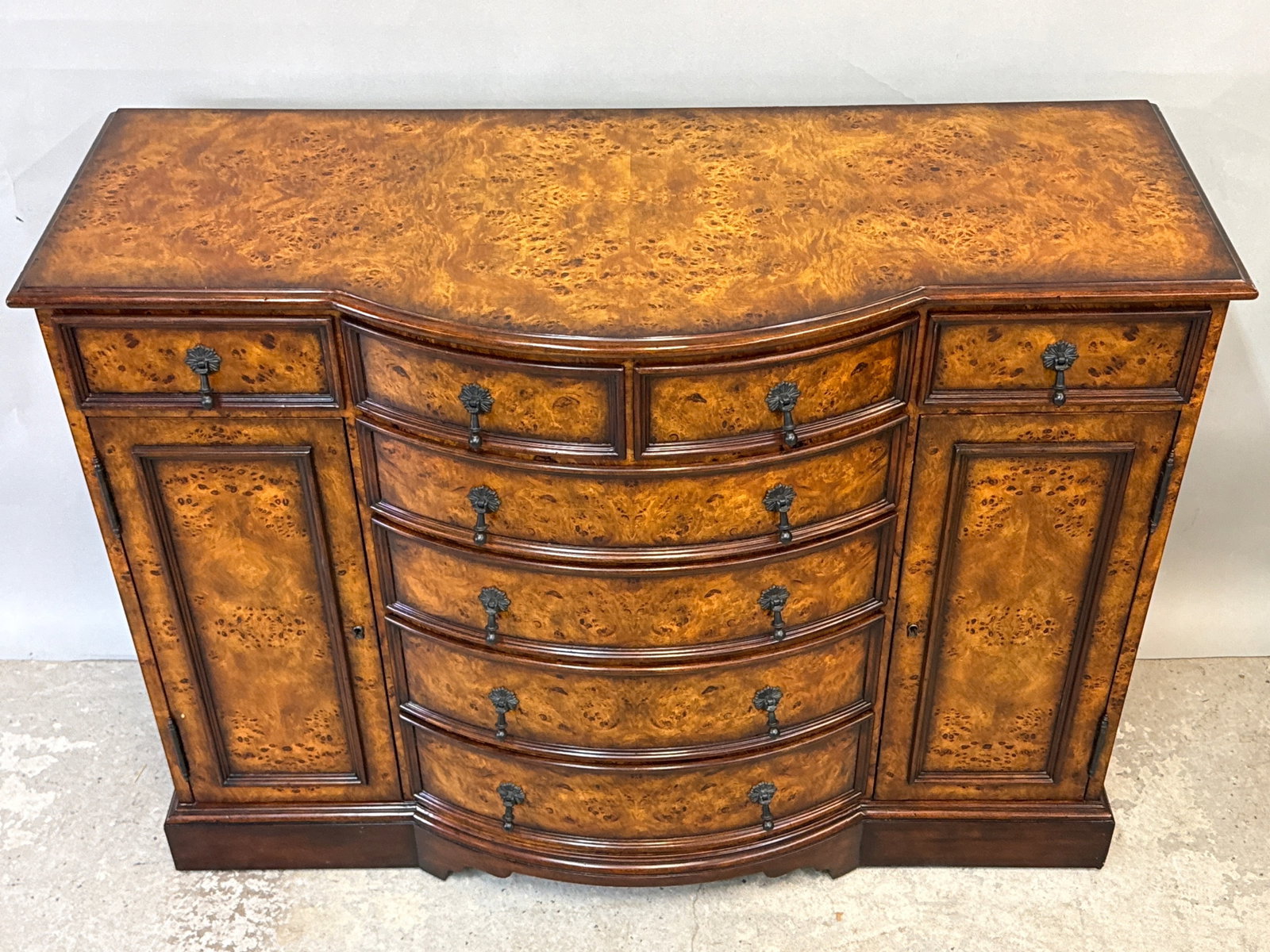 Theodore Alexander Regency Burl Walnut Server - 2