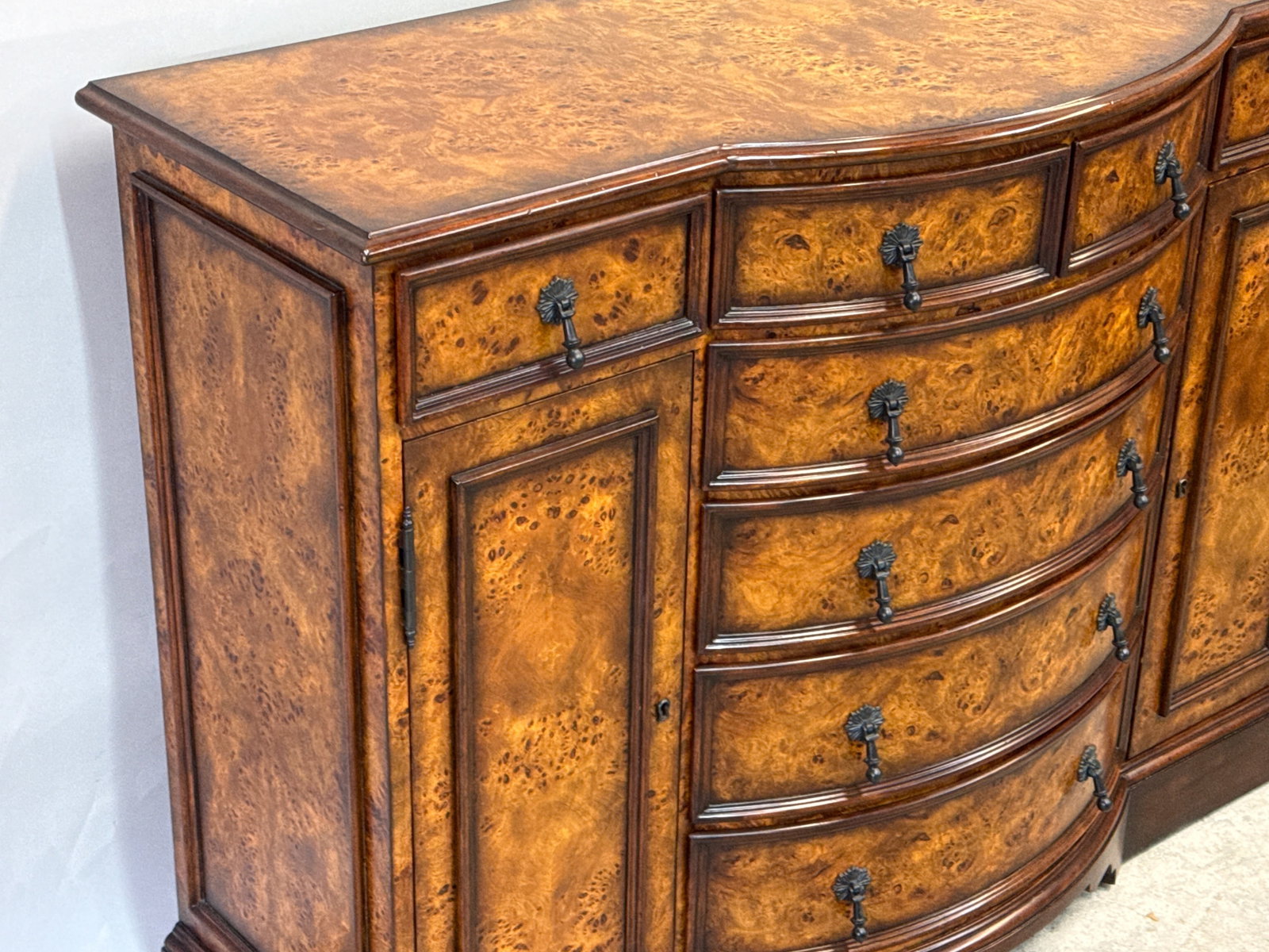 Theodore Alexander Regency Burl Walnut Server - 3