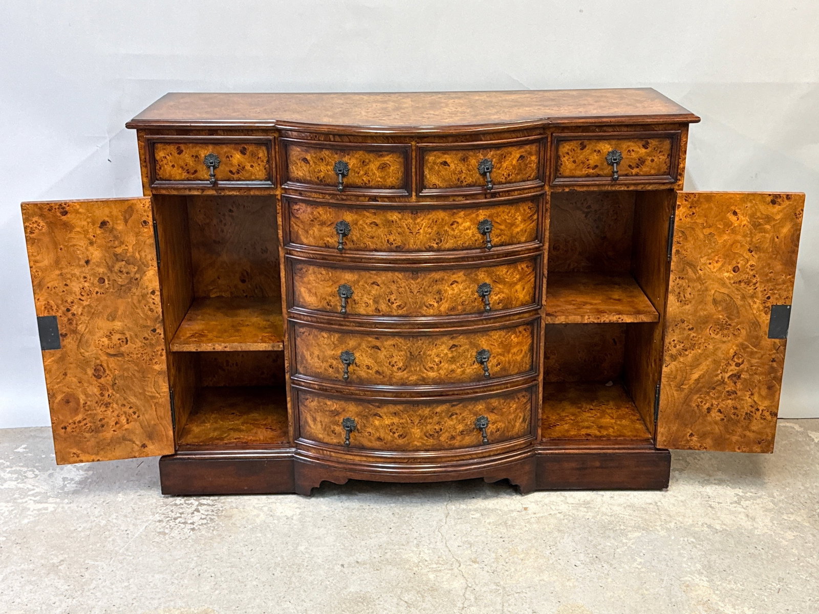 Theodore Alexander Regency Burl Walnut Server - 5