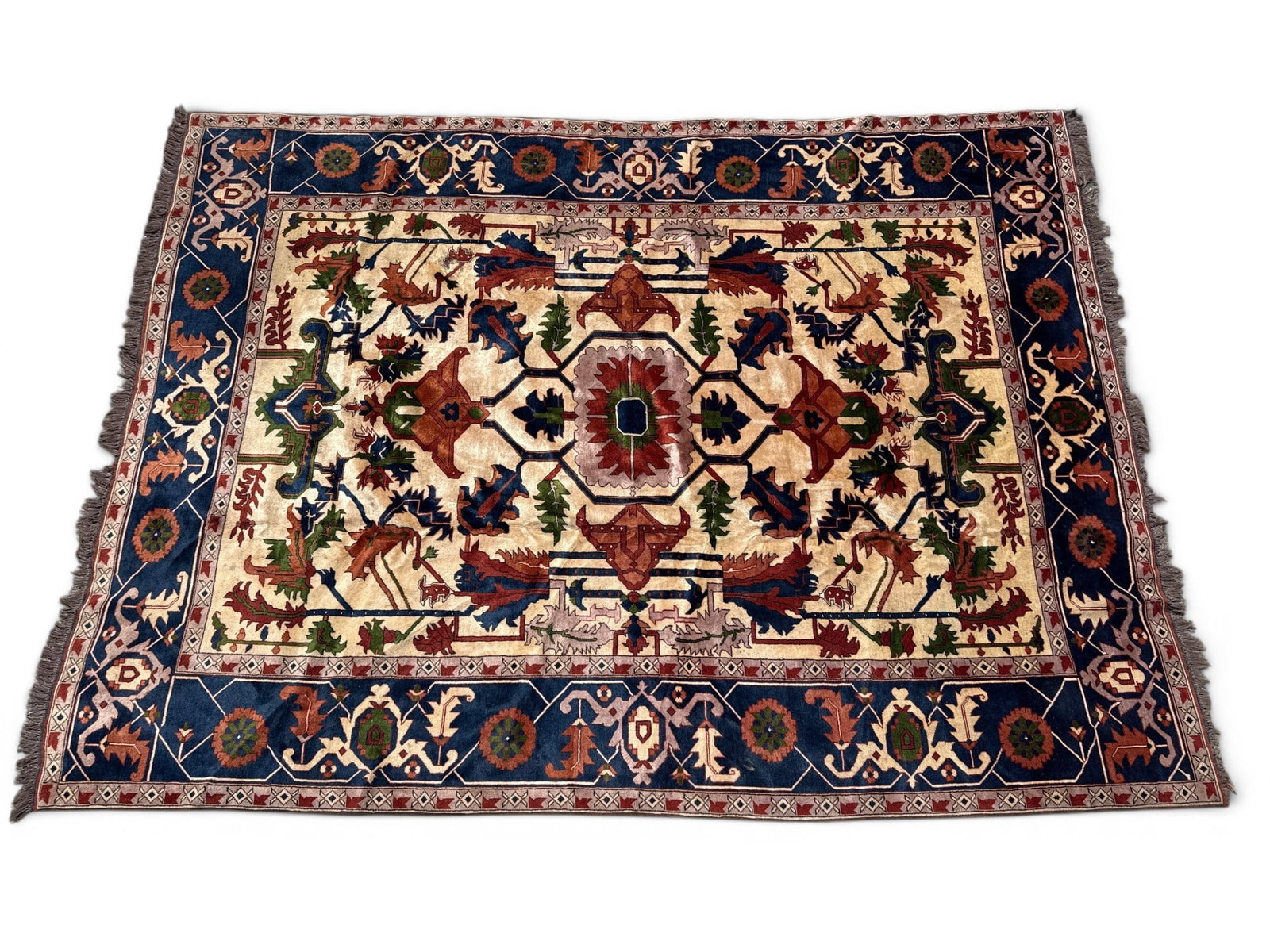 Turkish Bakhtiari-style Carpet, 11ft 7in x 9ft (1 of 8)