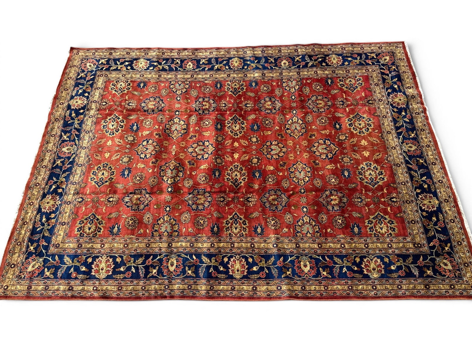 Persian Kashan Style Carpet, 13ft 6in x 9ft 11in (1 of 8)