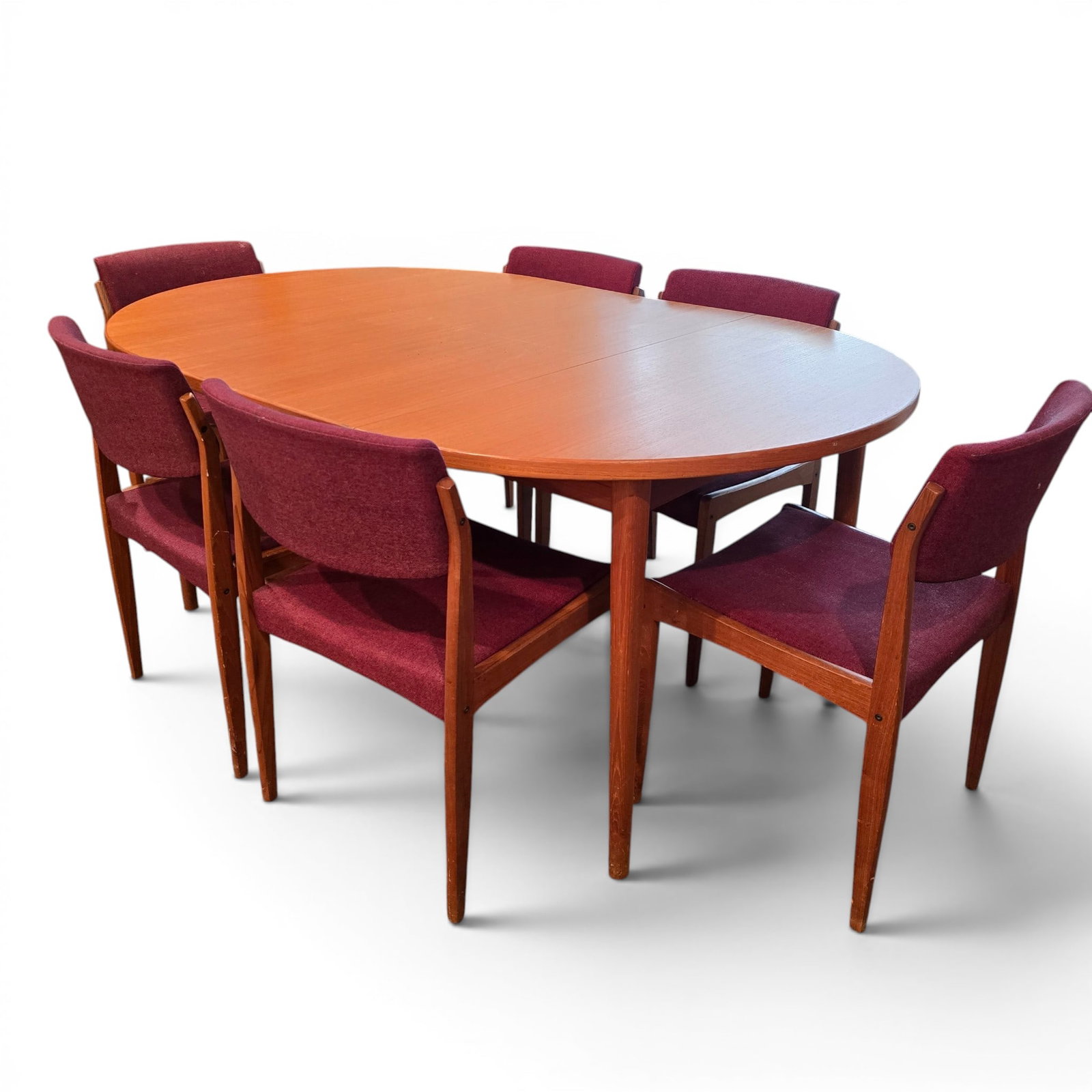 Danish Modern Teak Dining Table and Chairs (1 of 8)