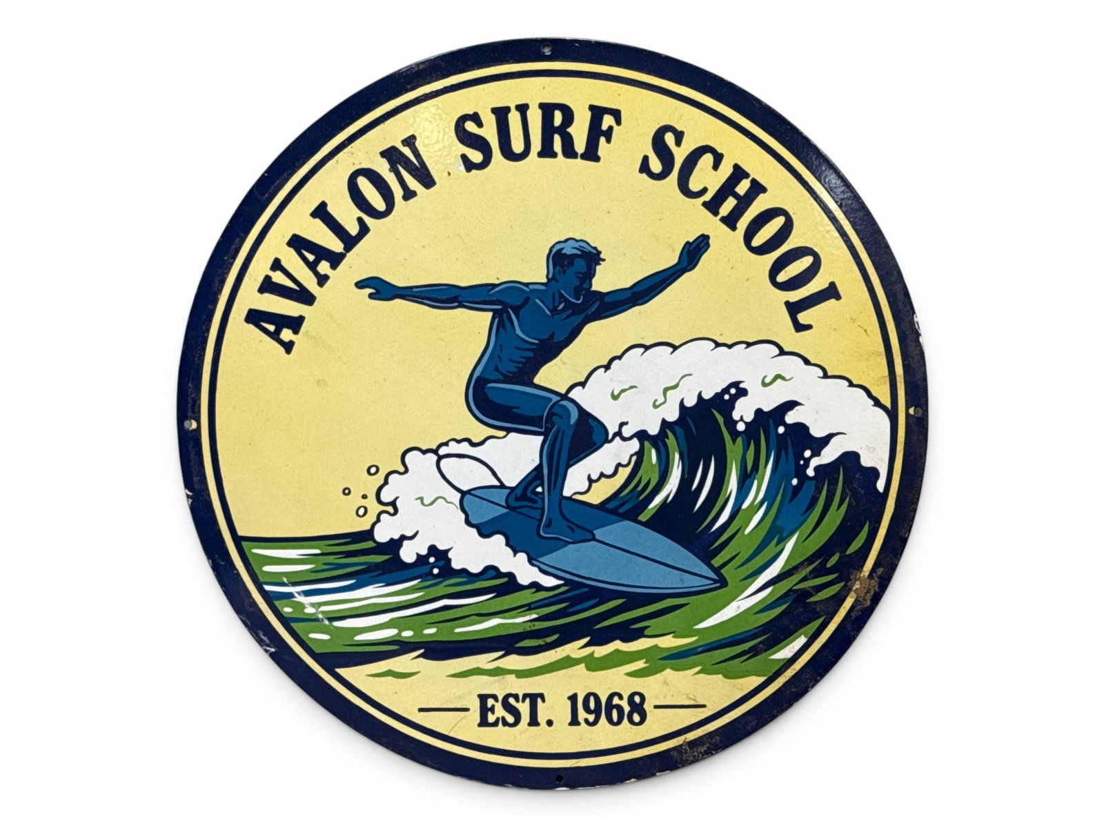 Avalon Surf School Porcelain Sign (1 of 2)