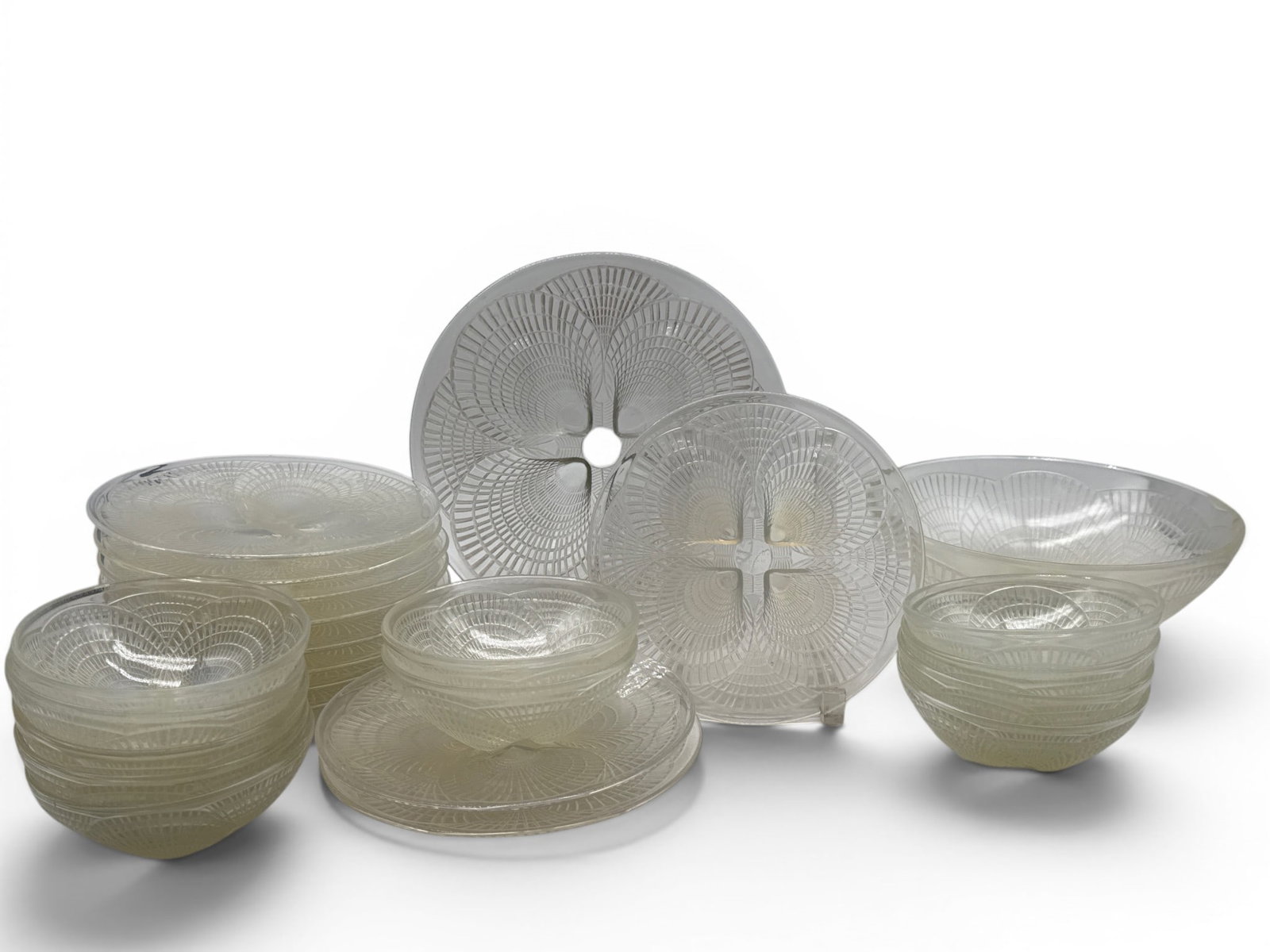 24 Pieces of Rene Lalique Coquilles Glass (1 of 7)