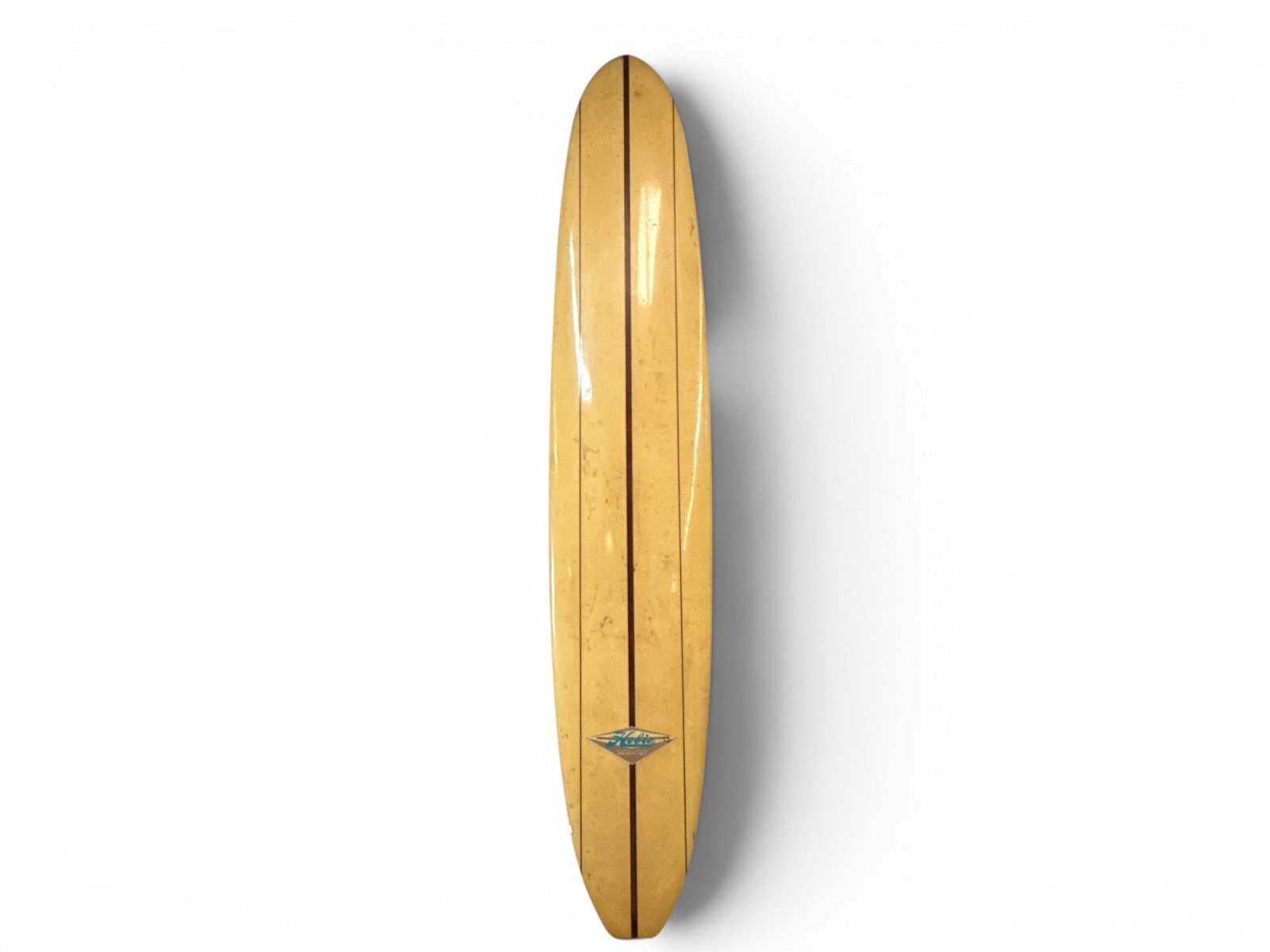 Vintage Hobie Single Fin Longboard: A vintage Hobie single fin surfboard. 9ft 6in. | You have additional shipping options, and are not required to use Live Shipping. Additional shipping and delivery details are available on our website: